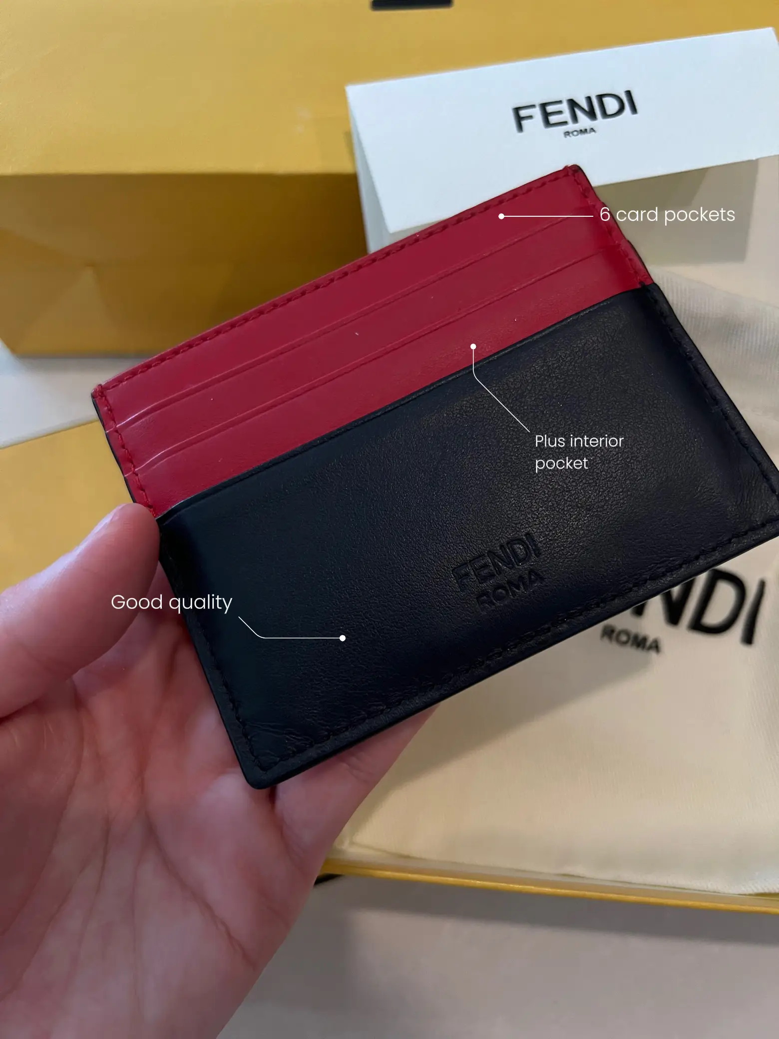 Fendi monster eyes cardholder best sale