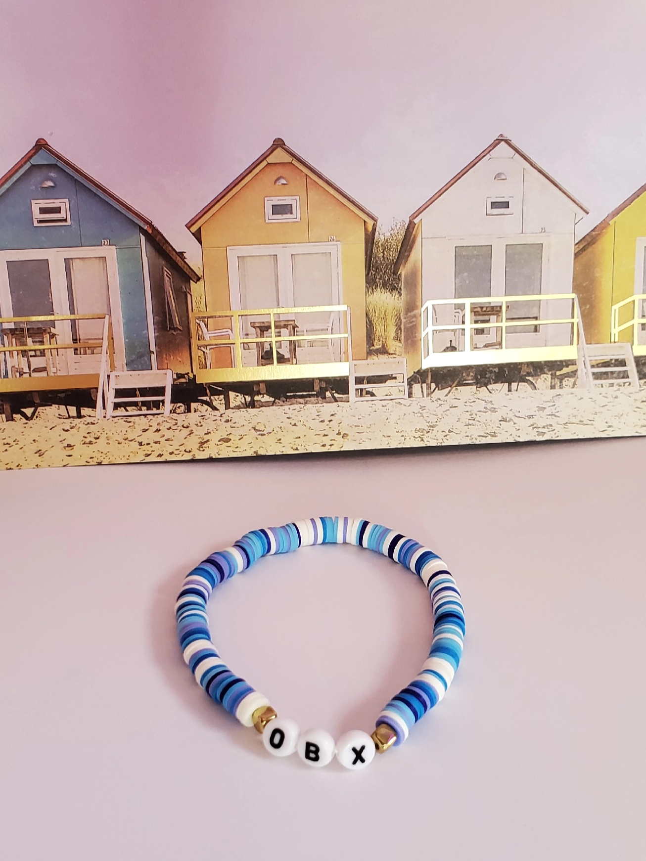 7200 Pcs Clay Beads Bracelet Making Kit, Preppy Friendship Flat Polymer  Heishi B