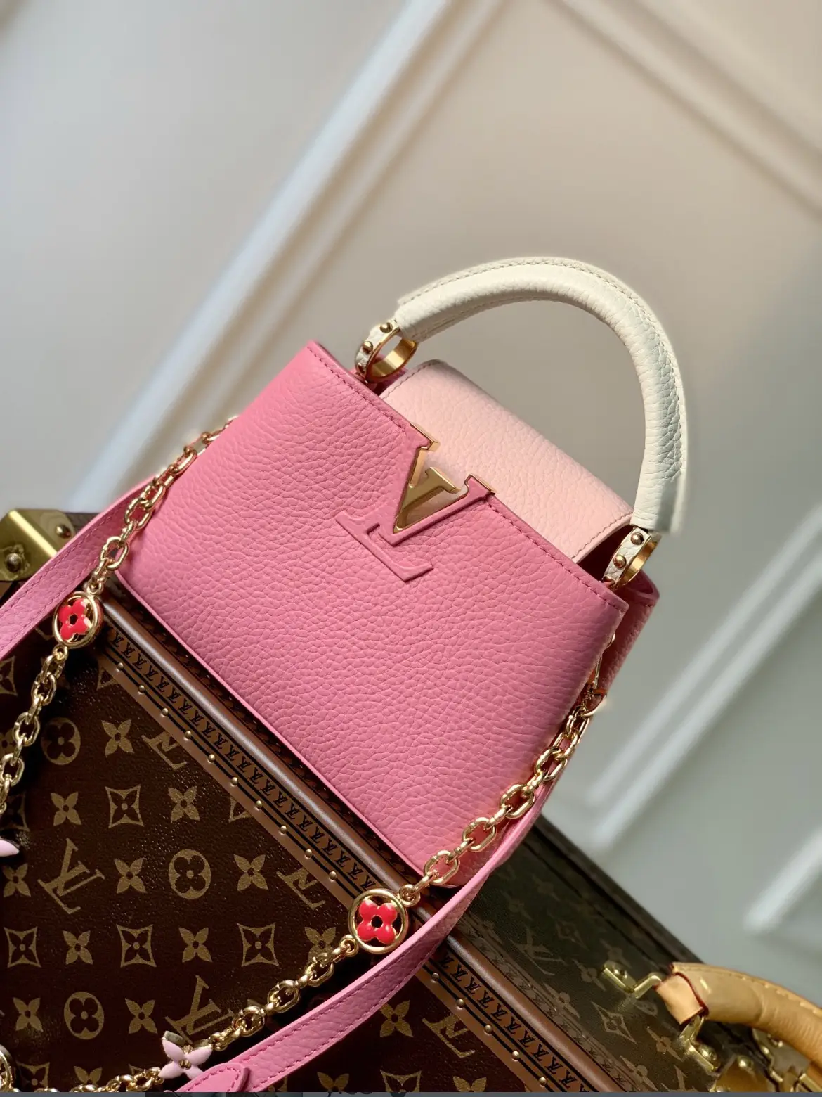 Louis vuitton pink handbag online