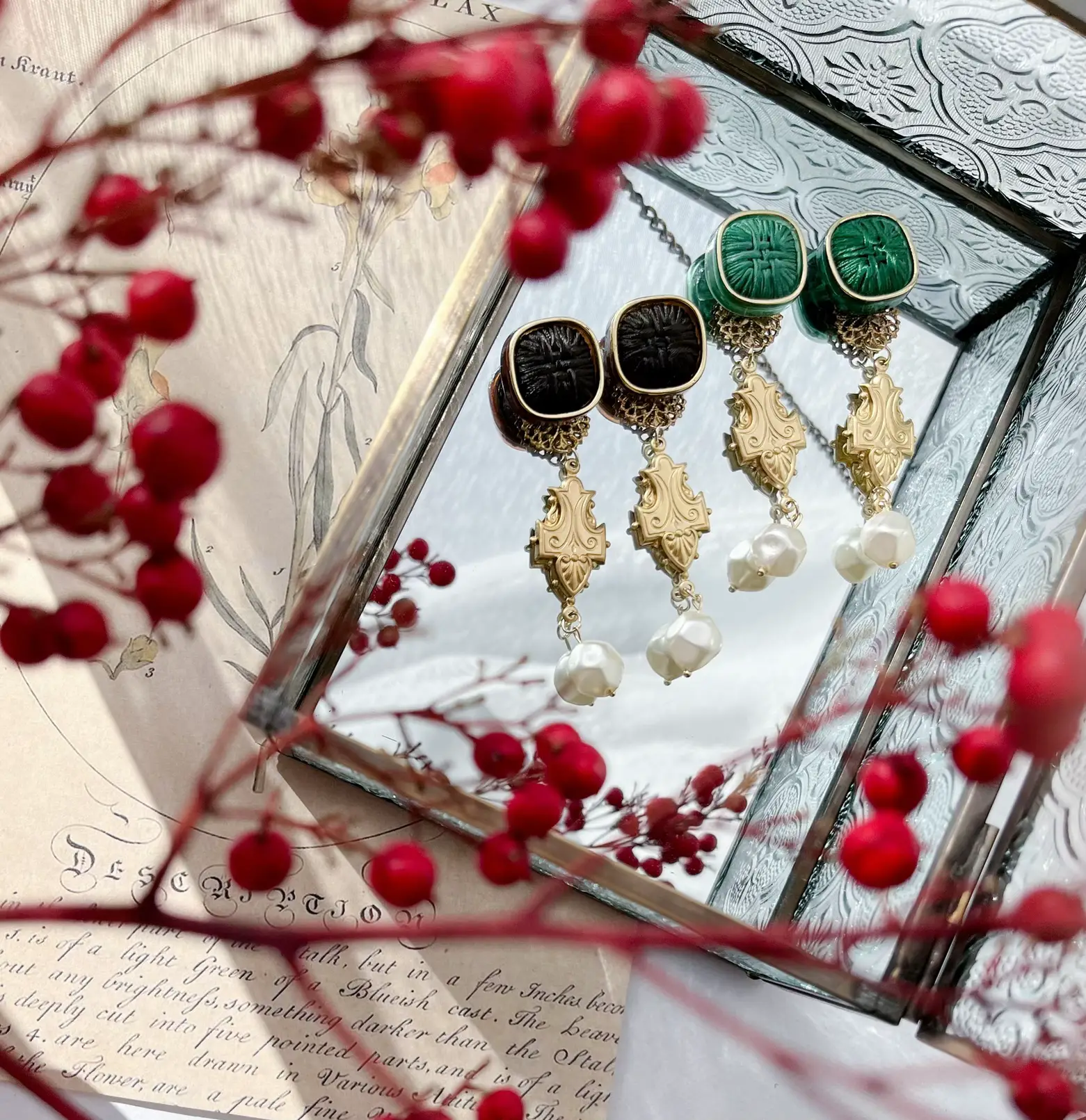 Decorative Fill Thread Button Earrings | Gallery posted by