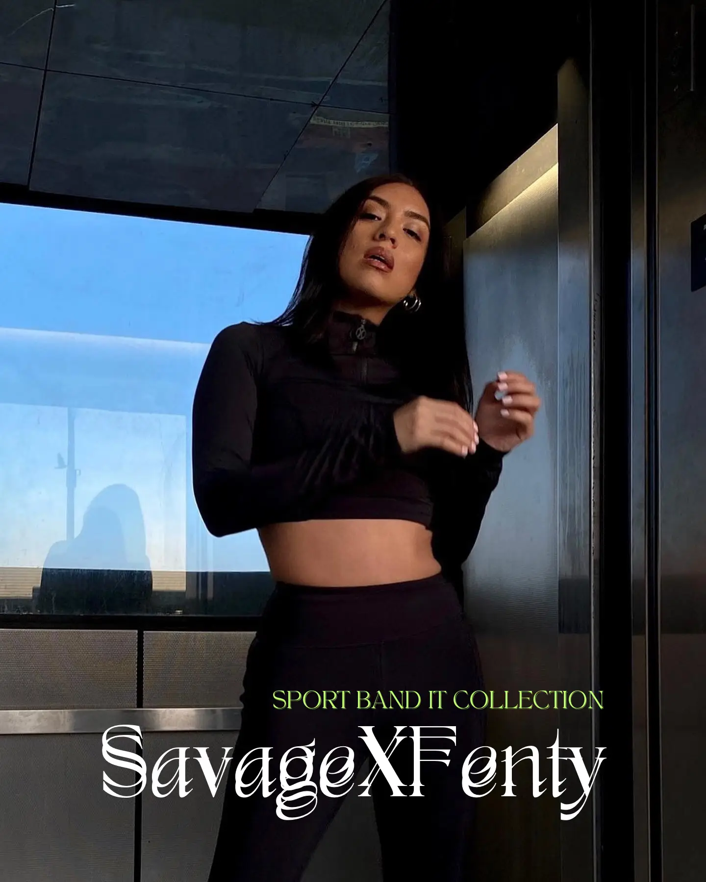 $8/mo - Finance Savage x Fenty Womens Curve Alert High-Waist Rib Legging
