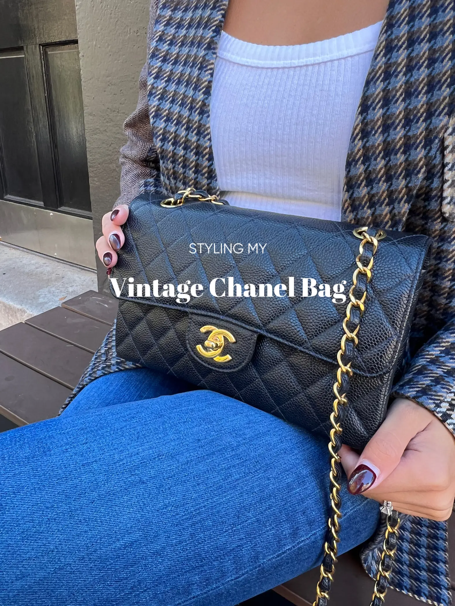 vintage chanel medium double flap bag