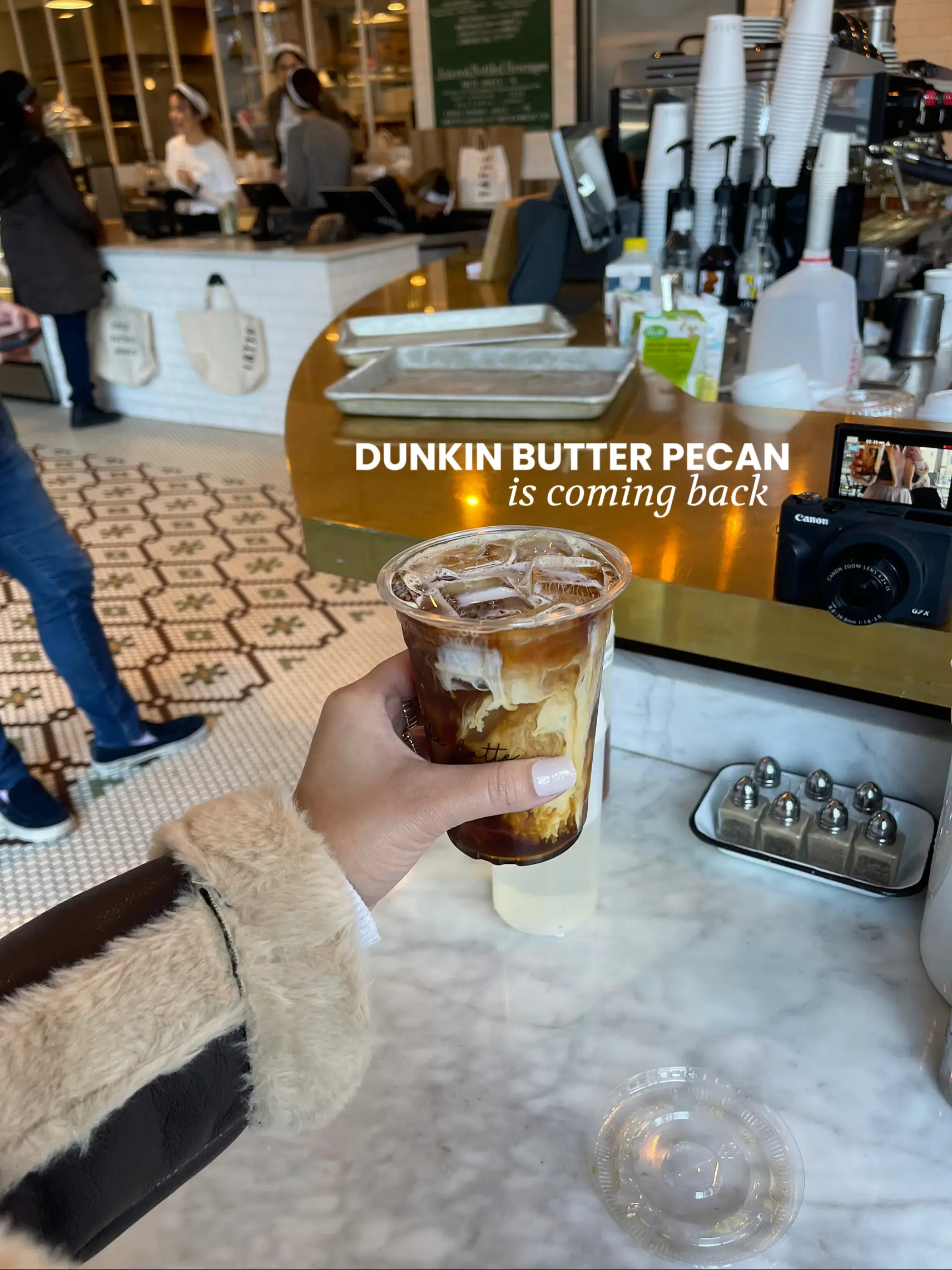 In honor of butter pecan coming back to Dunkin 🤭 Video published by