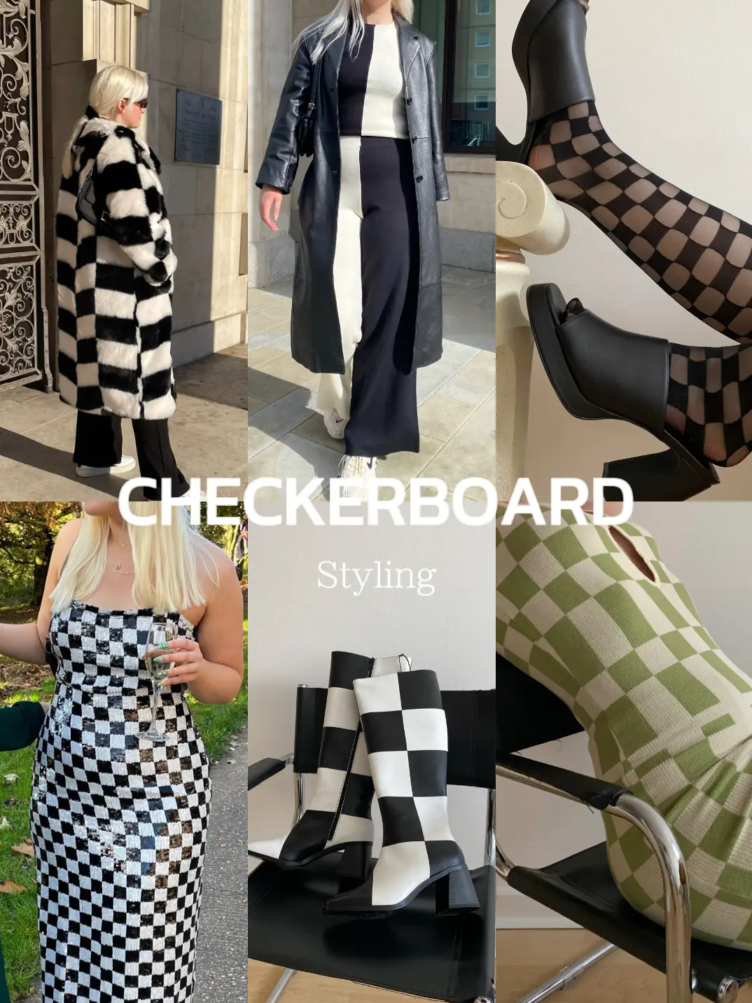 Checkerboard Tights