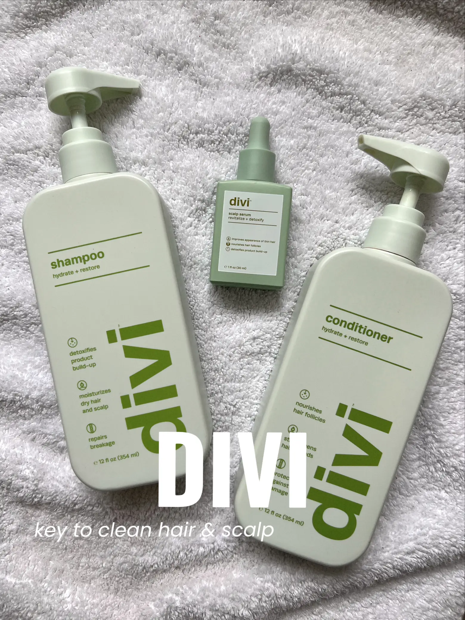 Divi Scalp Serum, Revitalize and Detoxify, Aids Against hair-thinning
