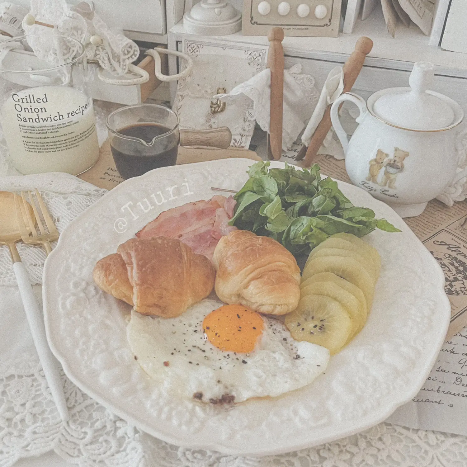 𝚃𝚞𝚞𝚛𝚒の簡単、ワンプレートなおうちカフェメニュー  