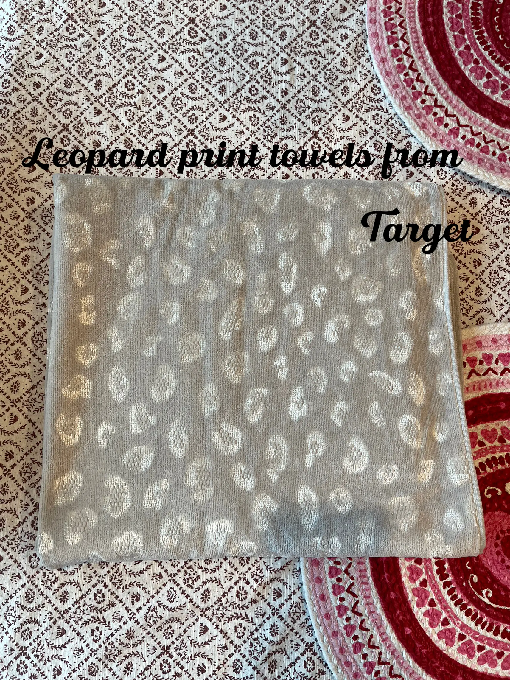 Leopard print towels online target