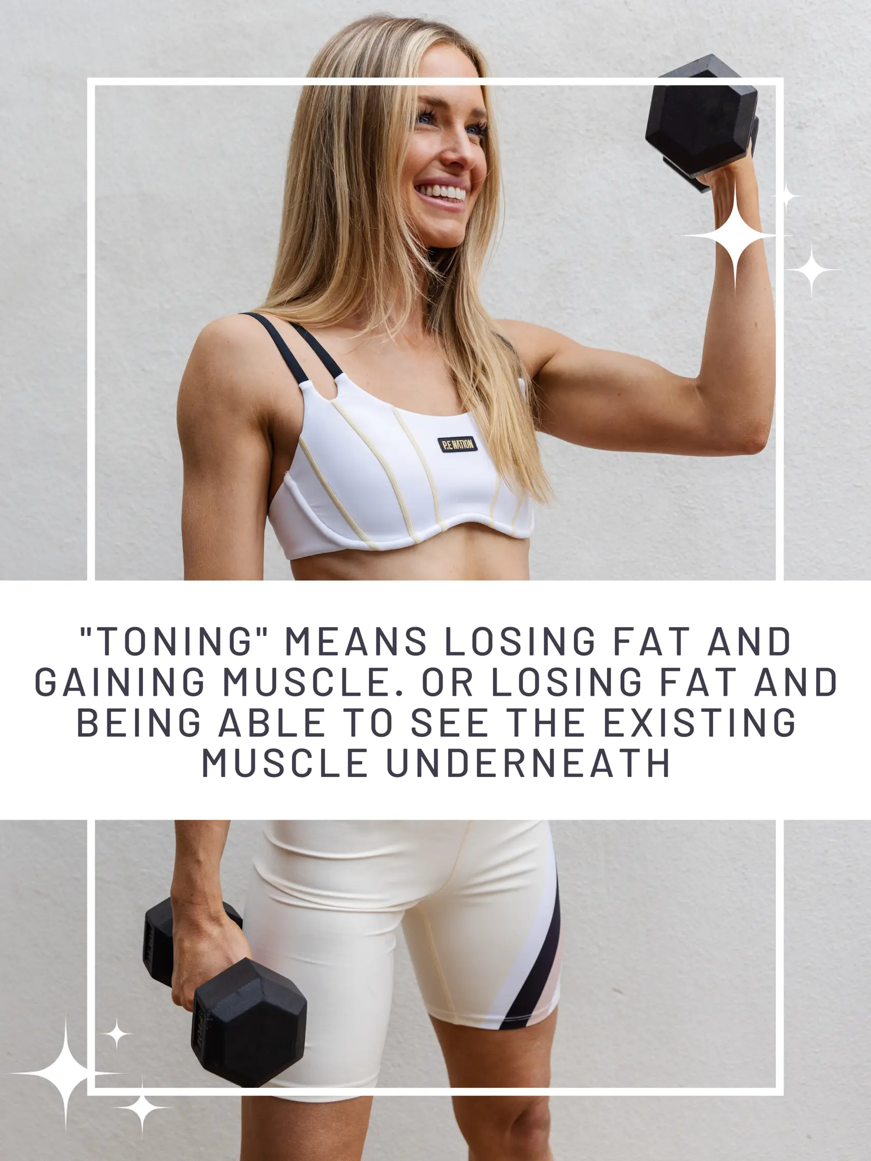 The difference between building muscle and toning