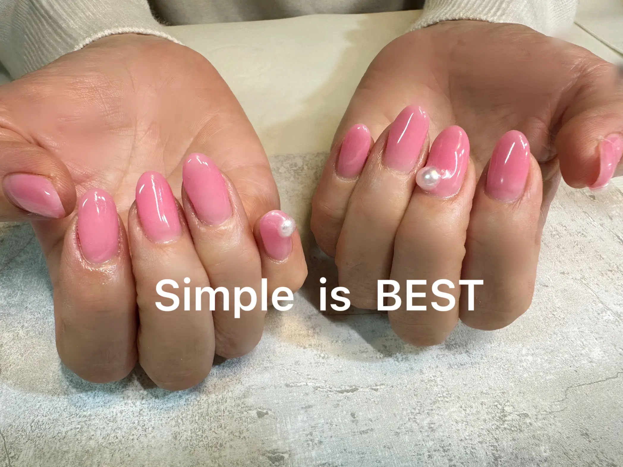 ☑︎clair pink ネイルチップ 韓国 オーダー ニュアンスネイル