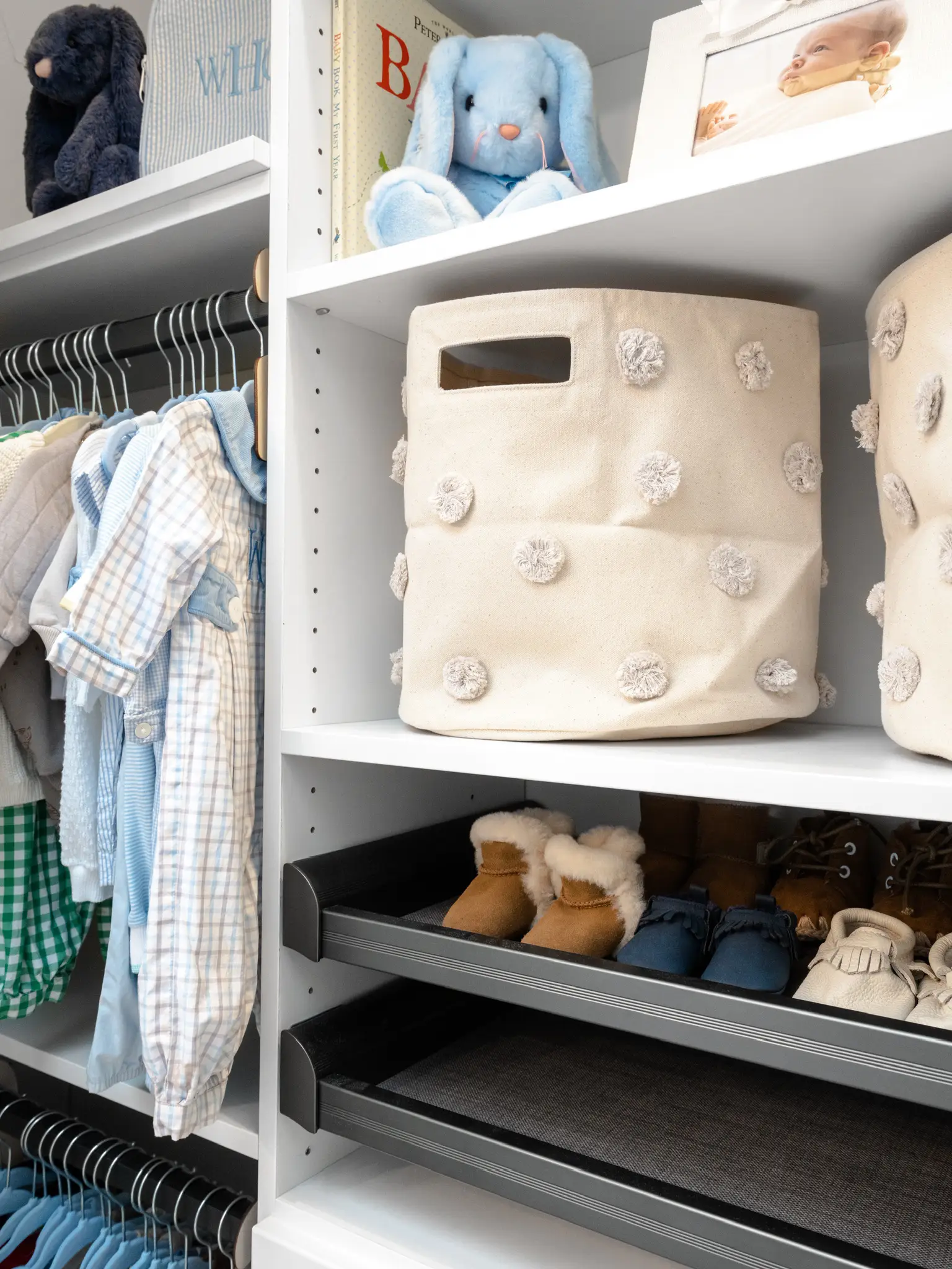 Baby Girls Custom Closet with Tailored Living - McKenna Bleu