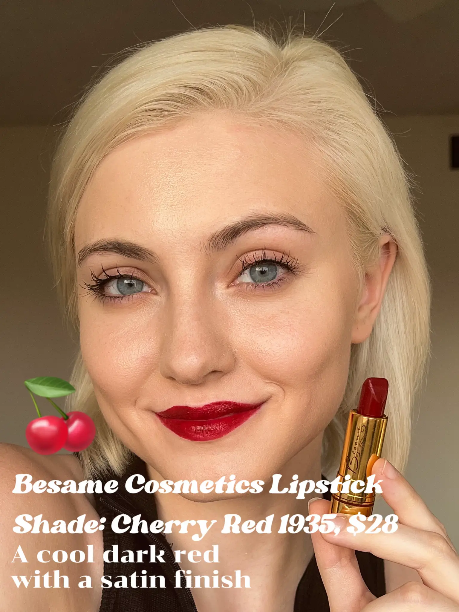 1935 - Cherry Red Lipstick by Bésame