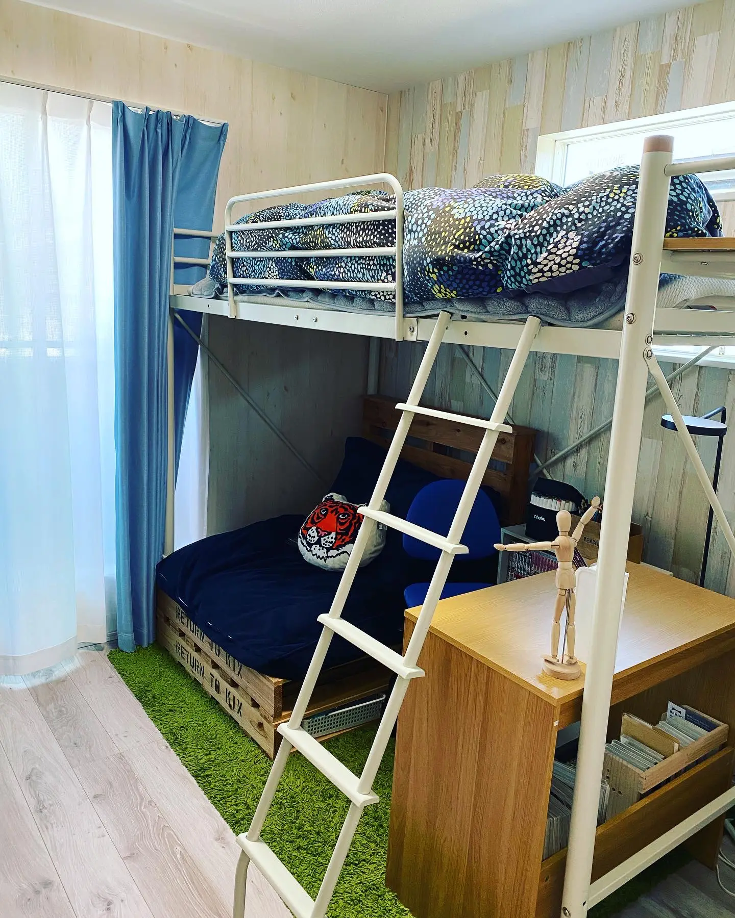 決まりました。IKEA 子供部屋ロフトベッド - ベッド