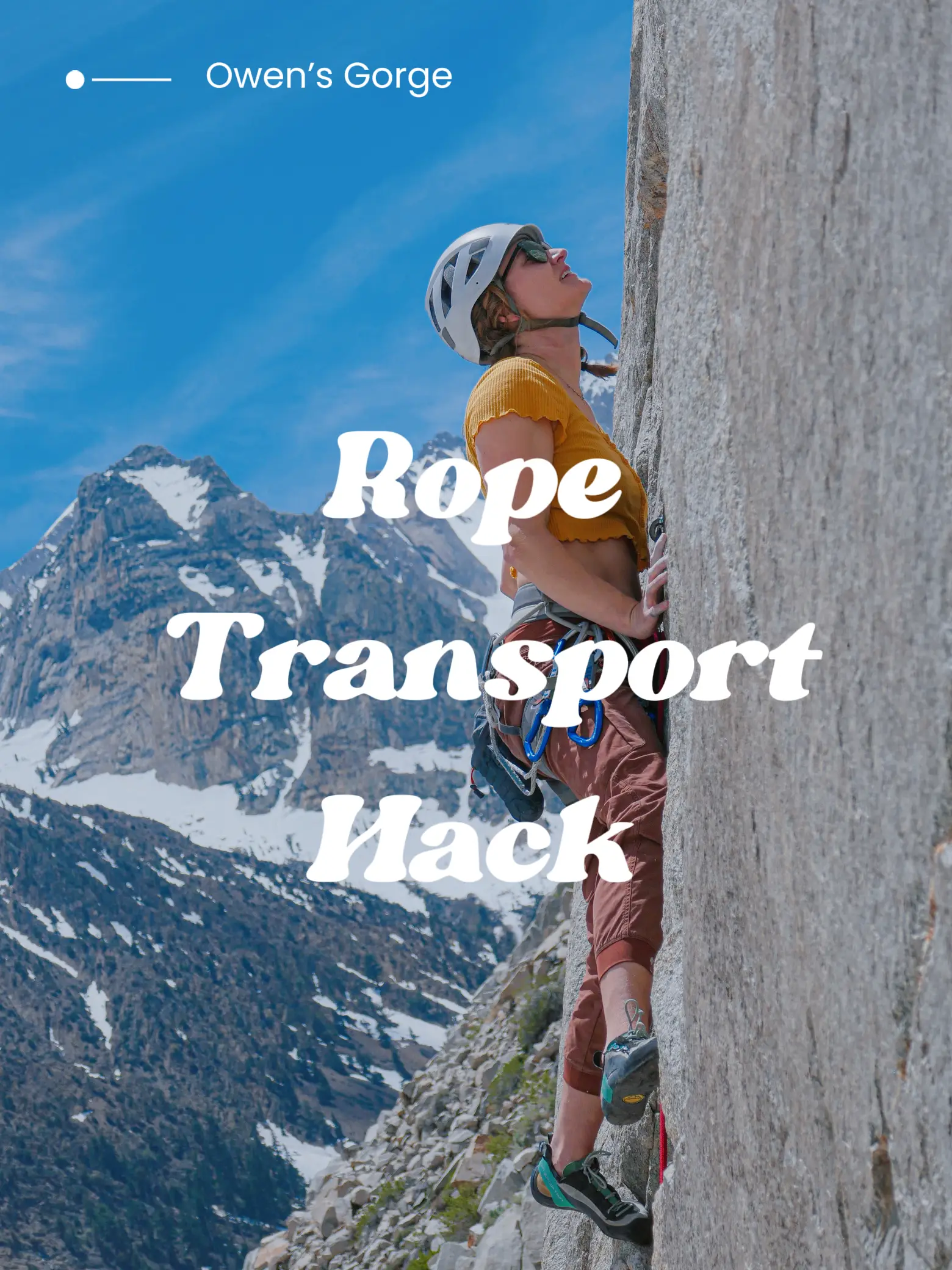 HACK for carrying your rope around… | แกลเลอรีที่โพสต์โดย Diana D’Arcy ...