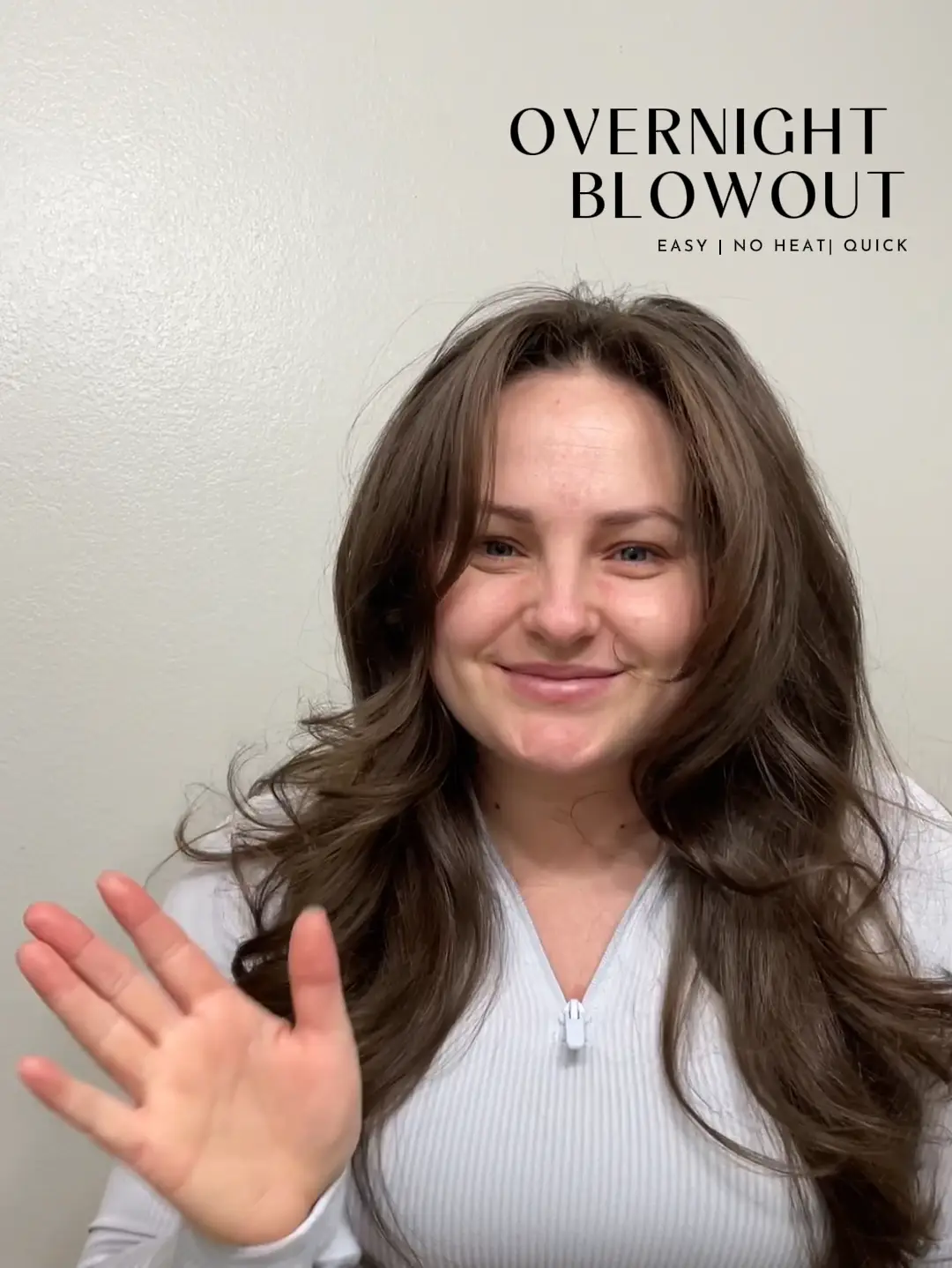 testing the viral Overnight Blowout curlers