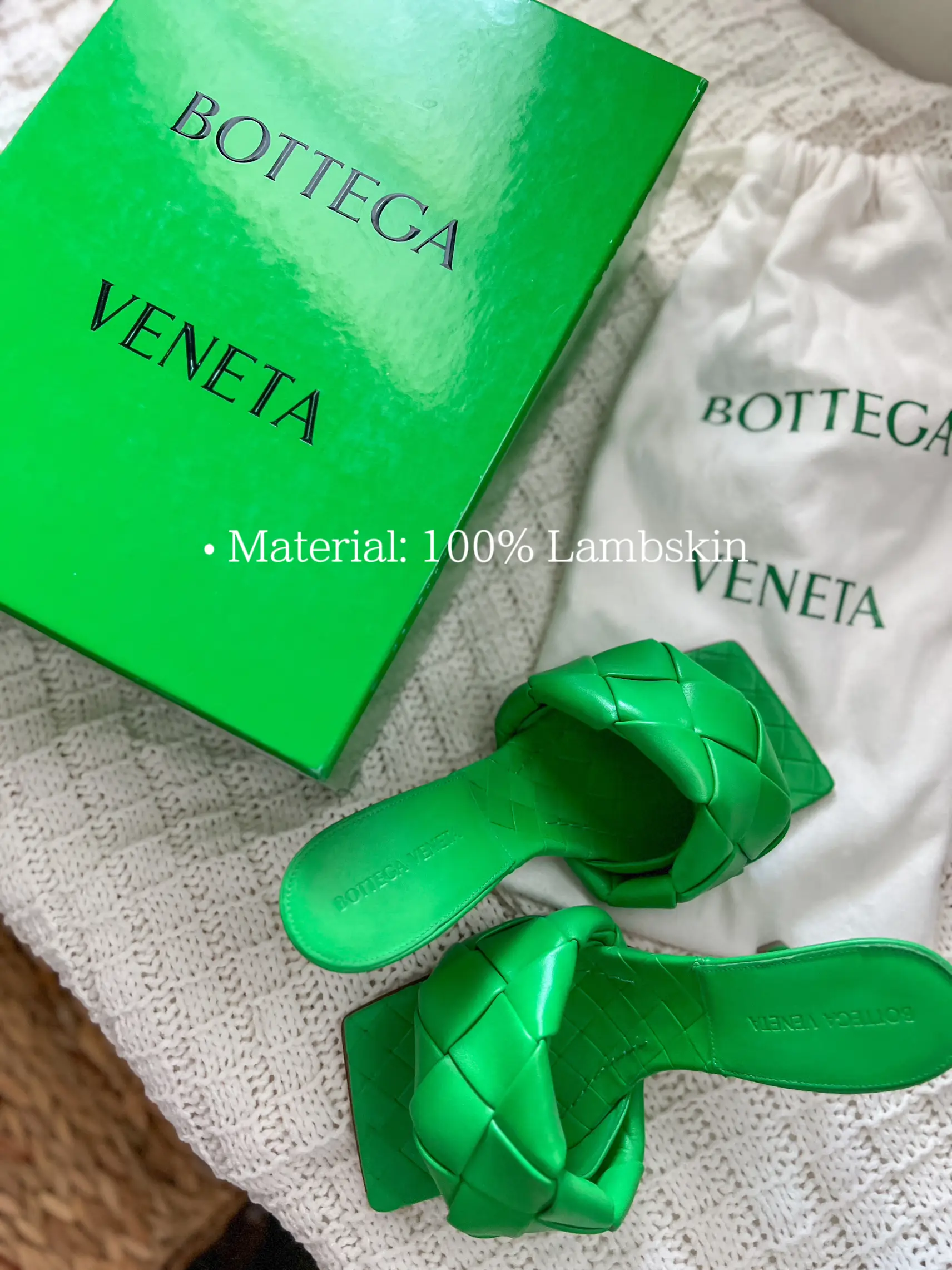 Bottega veneta green online sandals