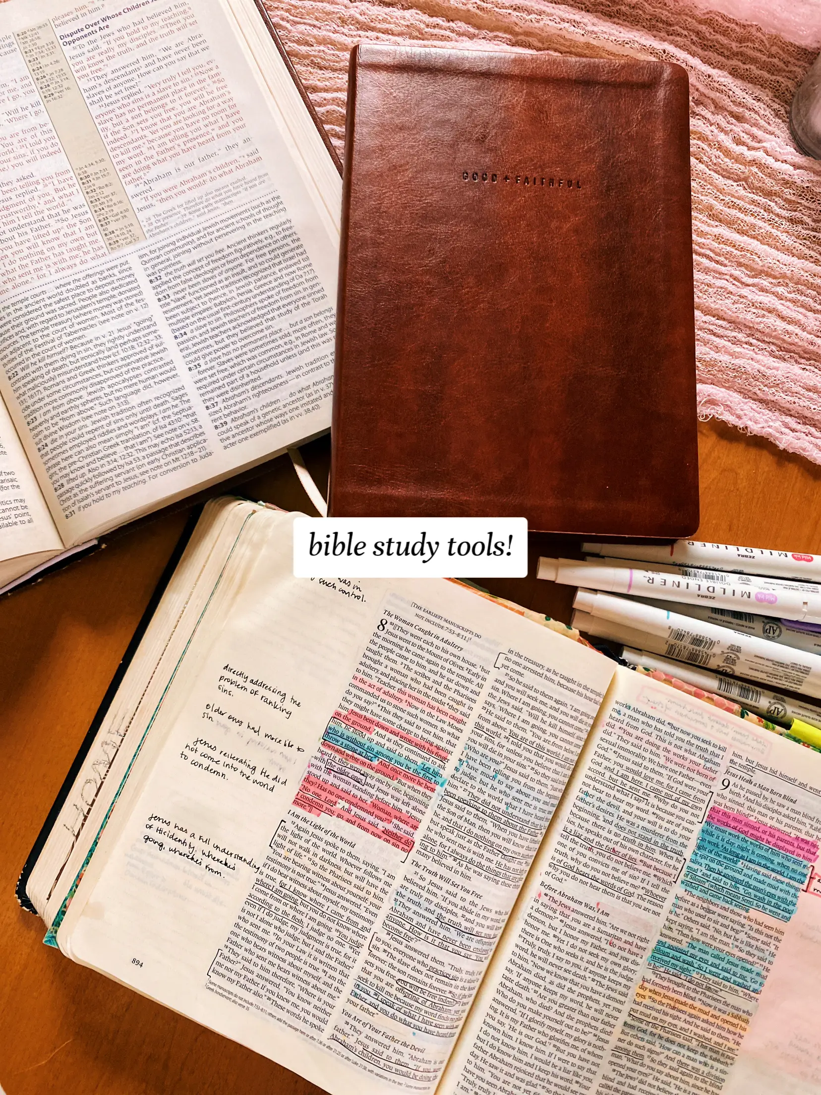 some of my bible study tools ☺️🫶🏼🌷🌱✍🏼, Gallery posted by Liv Lane