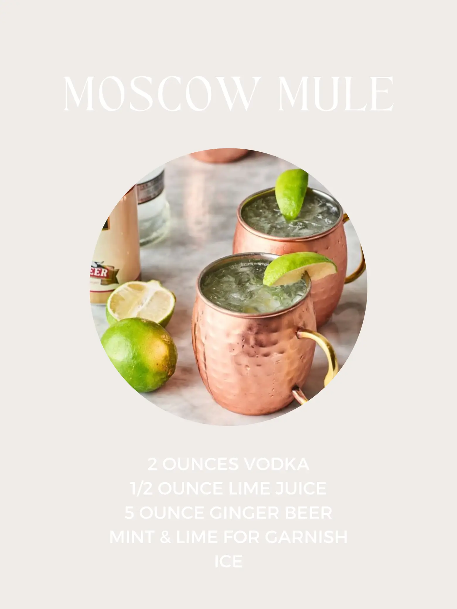 Moscow Mule Cocktail - Simply Happy Foodie