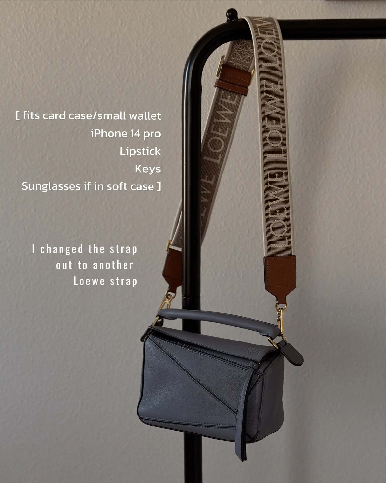 Loewe puzzle mini color-block textured-leather shoulder bag