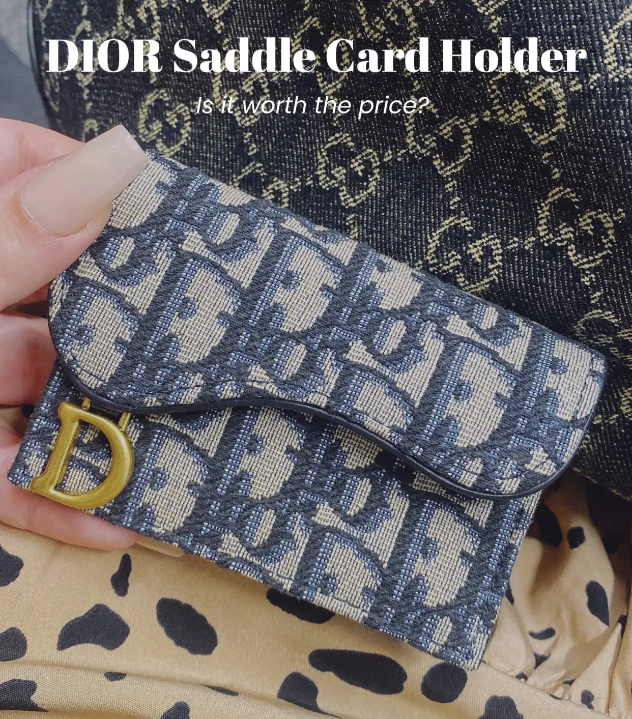 Love my Dior Saddle Flap Card Holder! I think its still worth it 🤍 #d, Card Holder