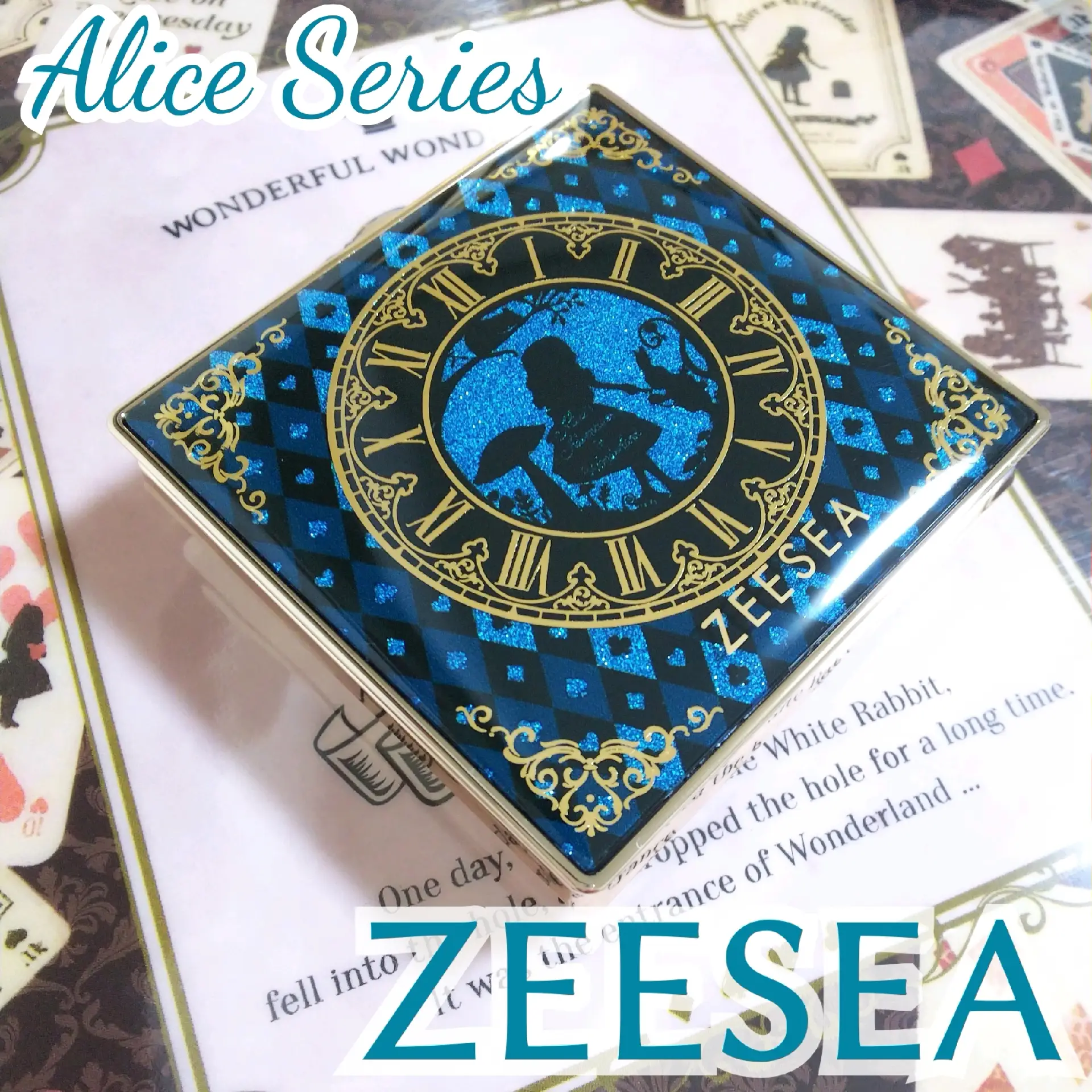 ZEESEA×不思議の国のアリス♥️♦️♠️♣️さらさらプレストパウダー