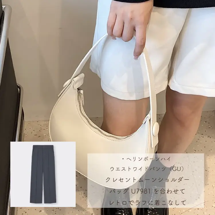 CRESCENT　クレッシェント　ポケットが可愛いワイドパンツ CRESCENTクレッシェントポケットが可愛いワイドパンツ