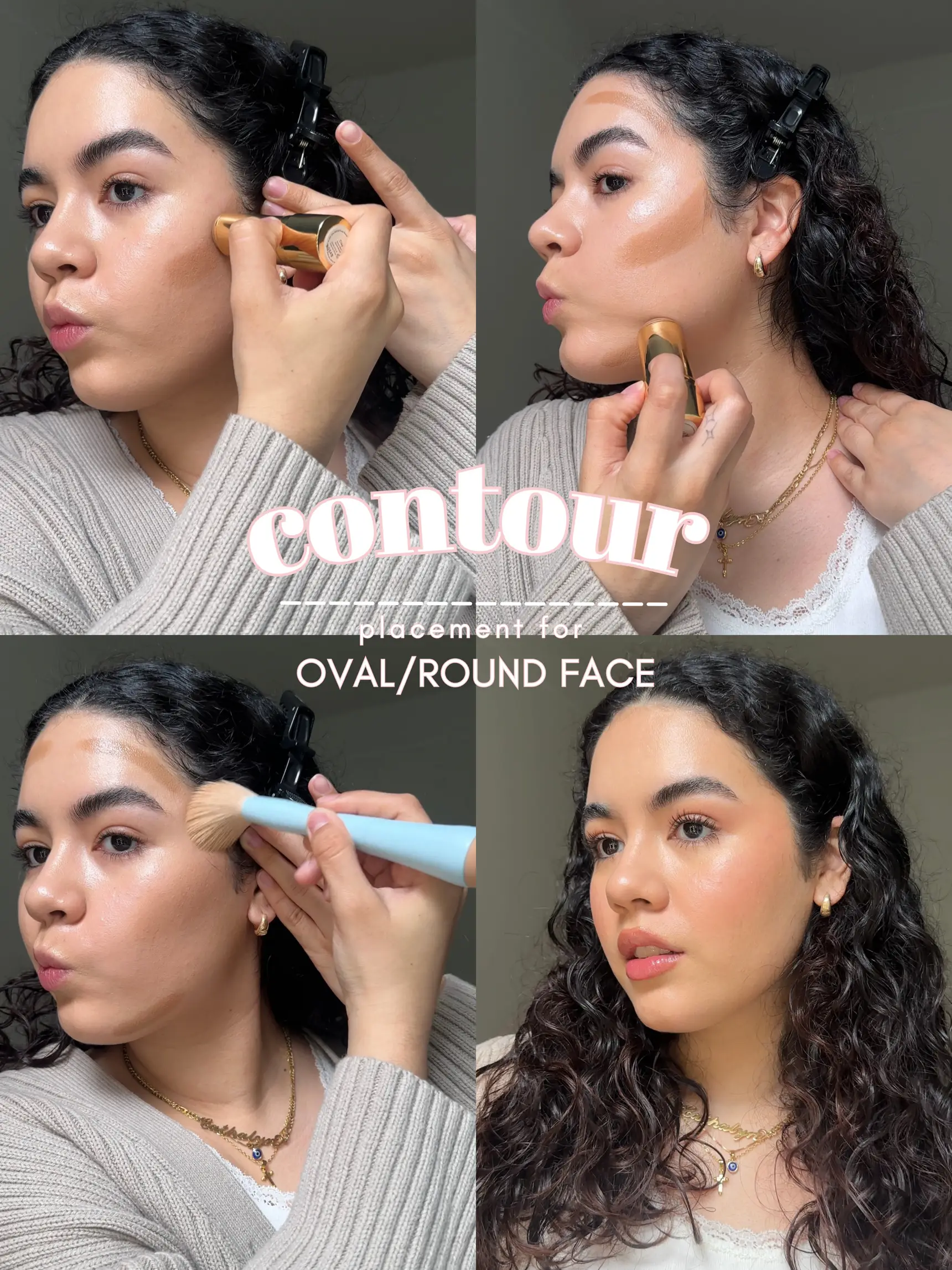 How To Contour Oval Round Face