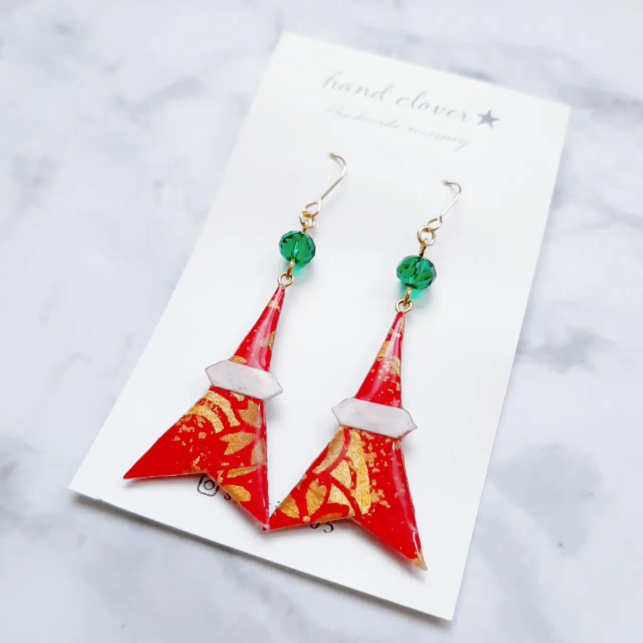 Origami Earrings from Tokyo Tower | Gallery posted by hand clover