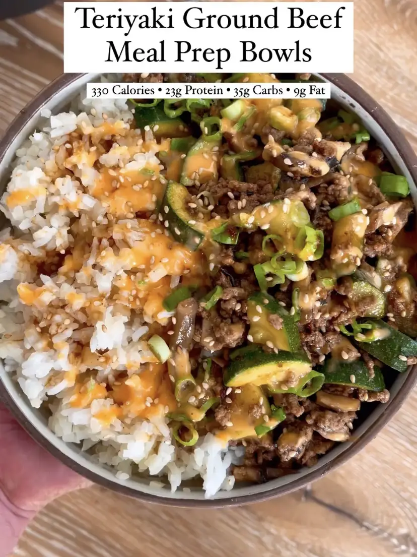 Korean Ground Beef Meal Prep Bowls