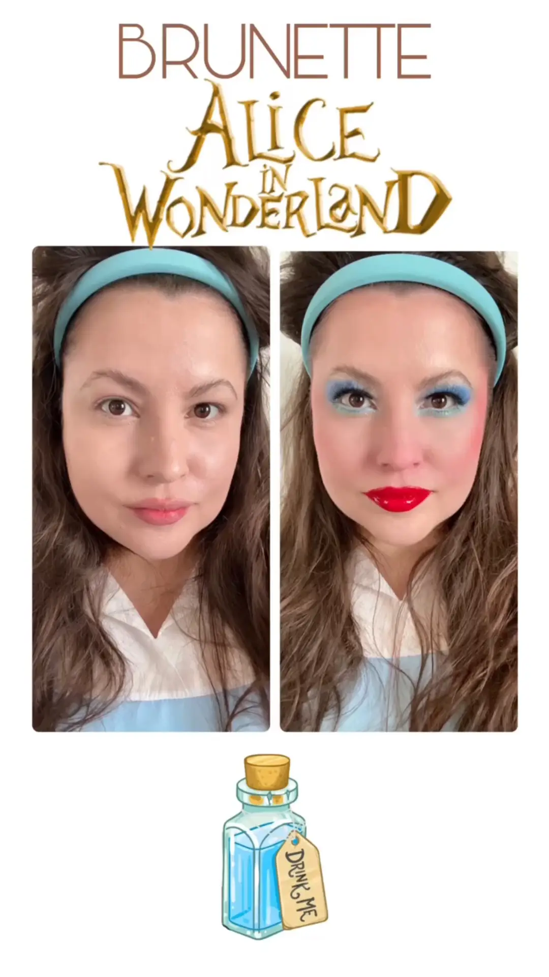Party princess makeup turorial: Alice in Wonderland makeup