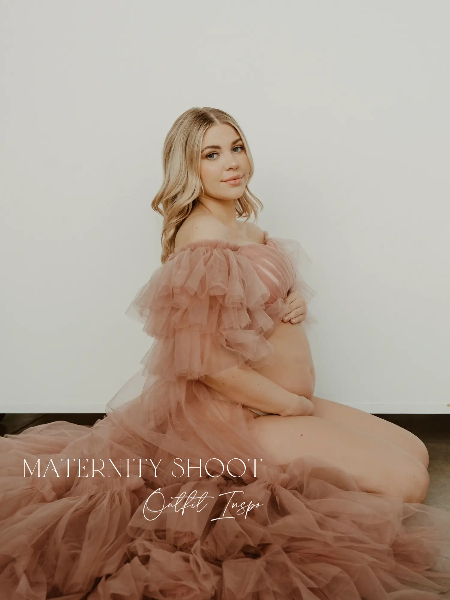 Forest Green Tulle, Ruffle Layered Robe, Maternity Robe, Pregnancy Photo  Shoot – Chic Bump Club