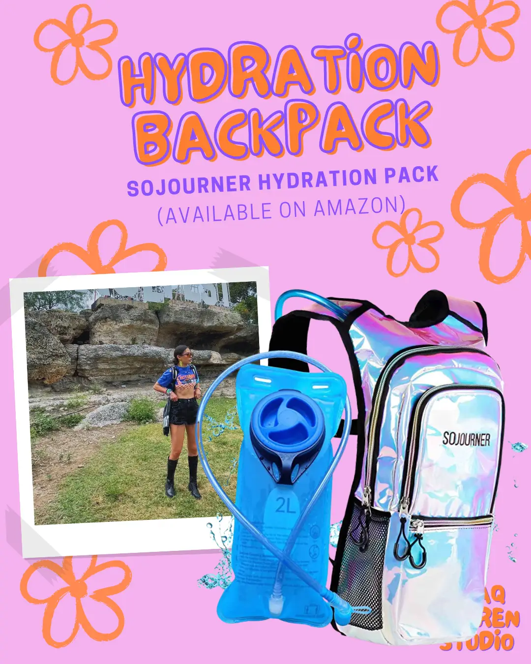 Sojourner Hydration Pack Backpack 2L Water Bladder Included