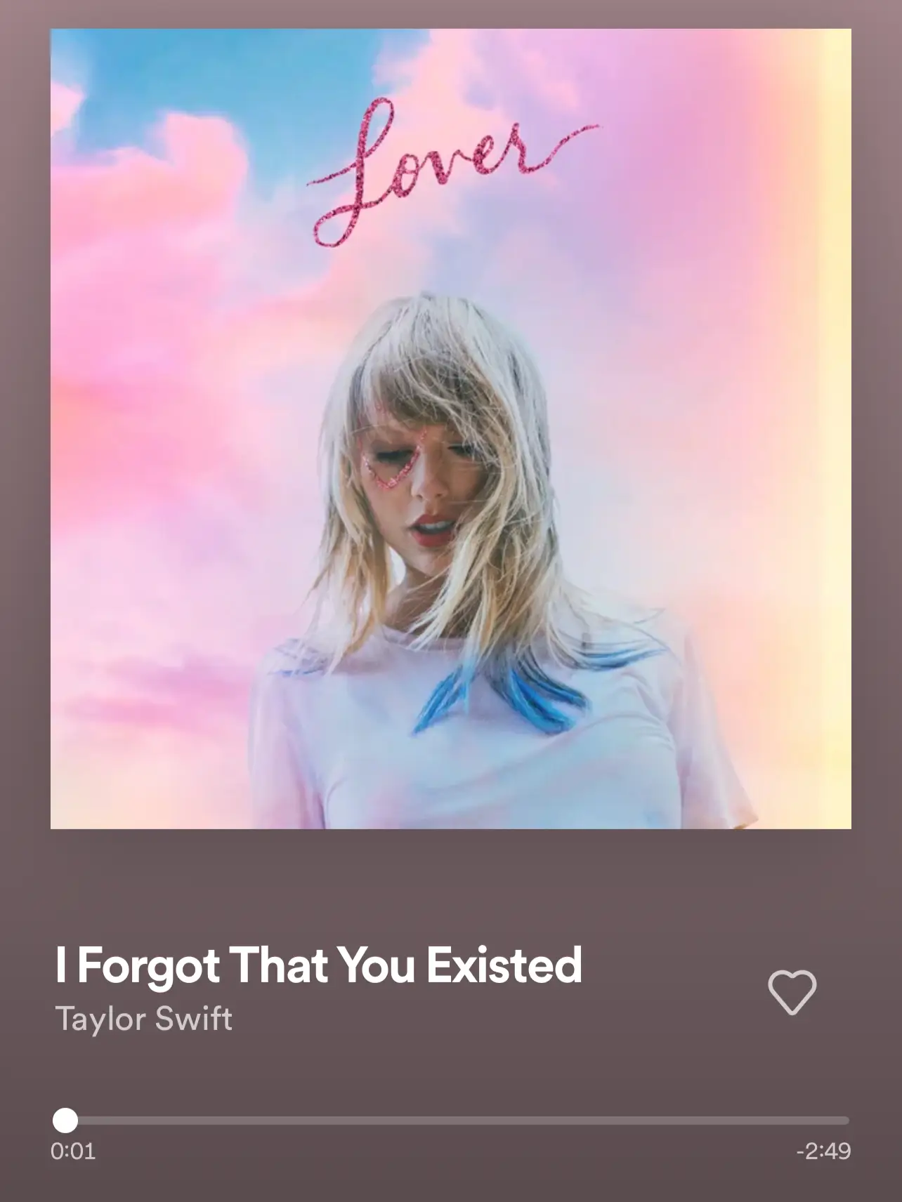 Who Is Taylor Swift's I Forgot That You Existed About