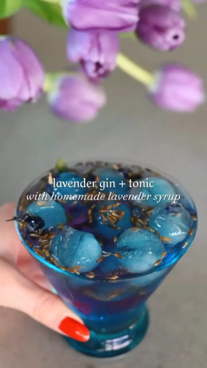 lavender gin + tonic 🪻🍸's images