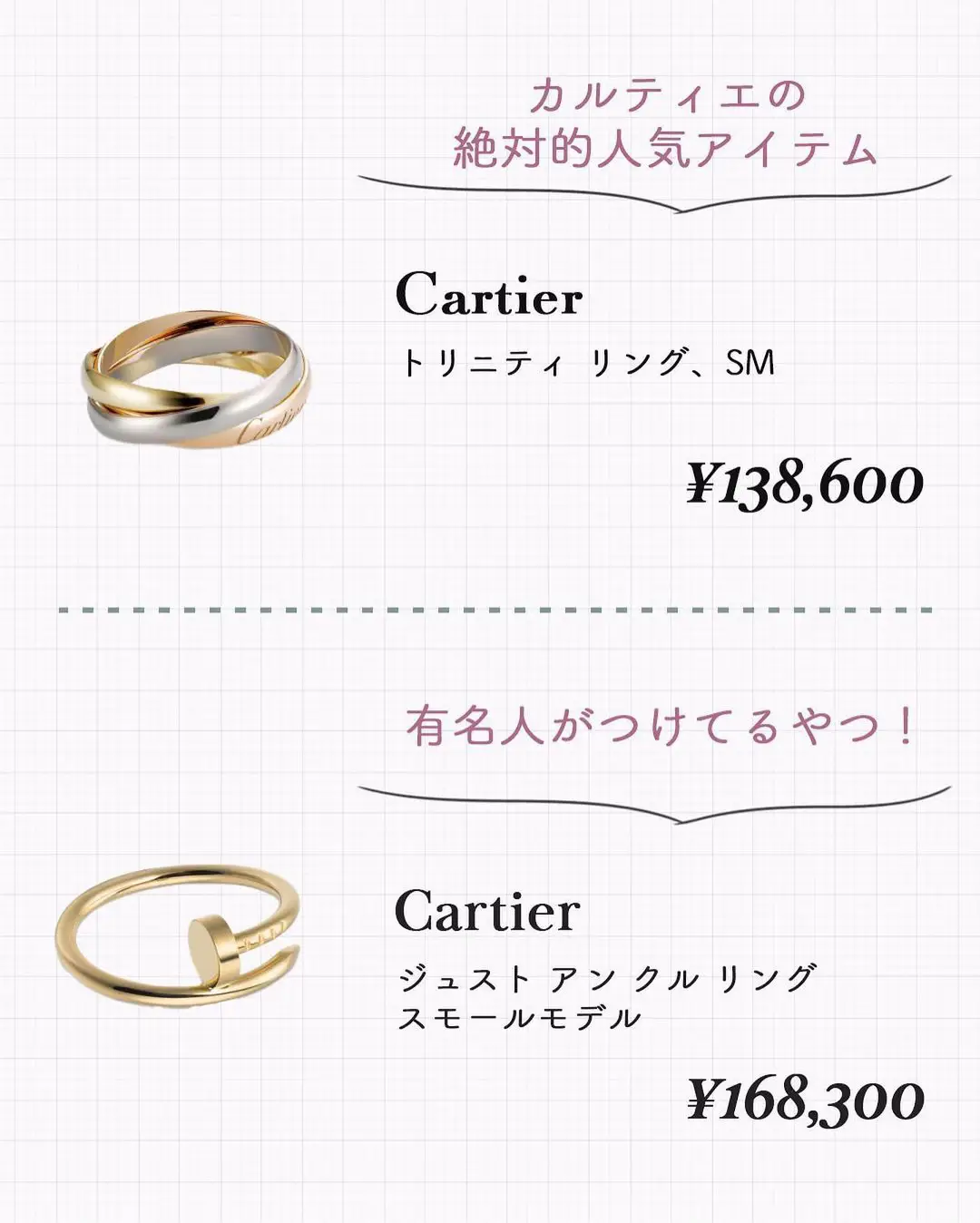 Cartier love best sale ring size chart