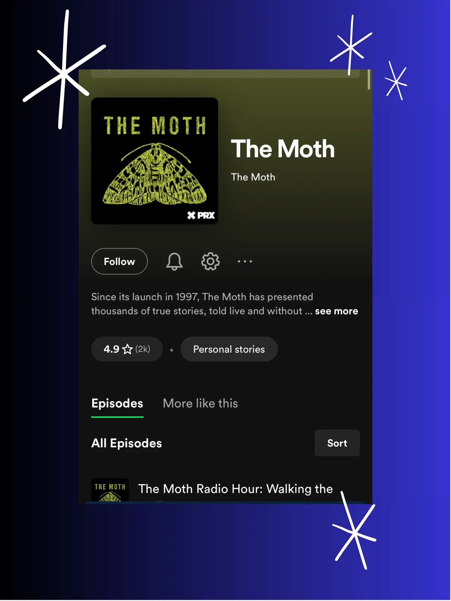 The Moth  Podcast on Spotify