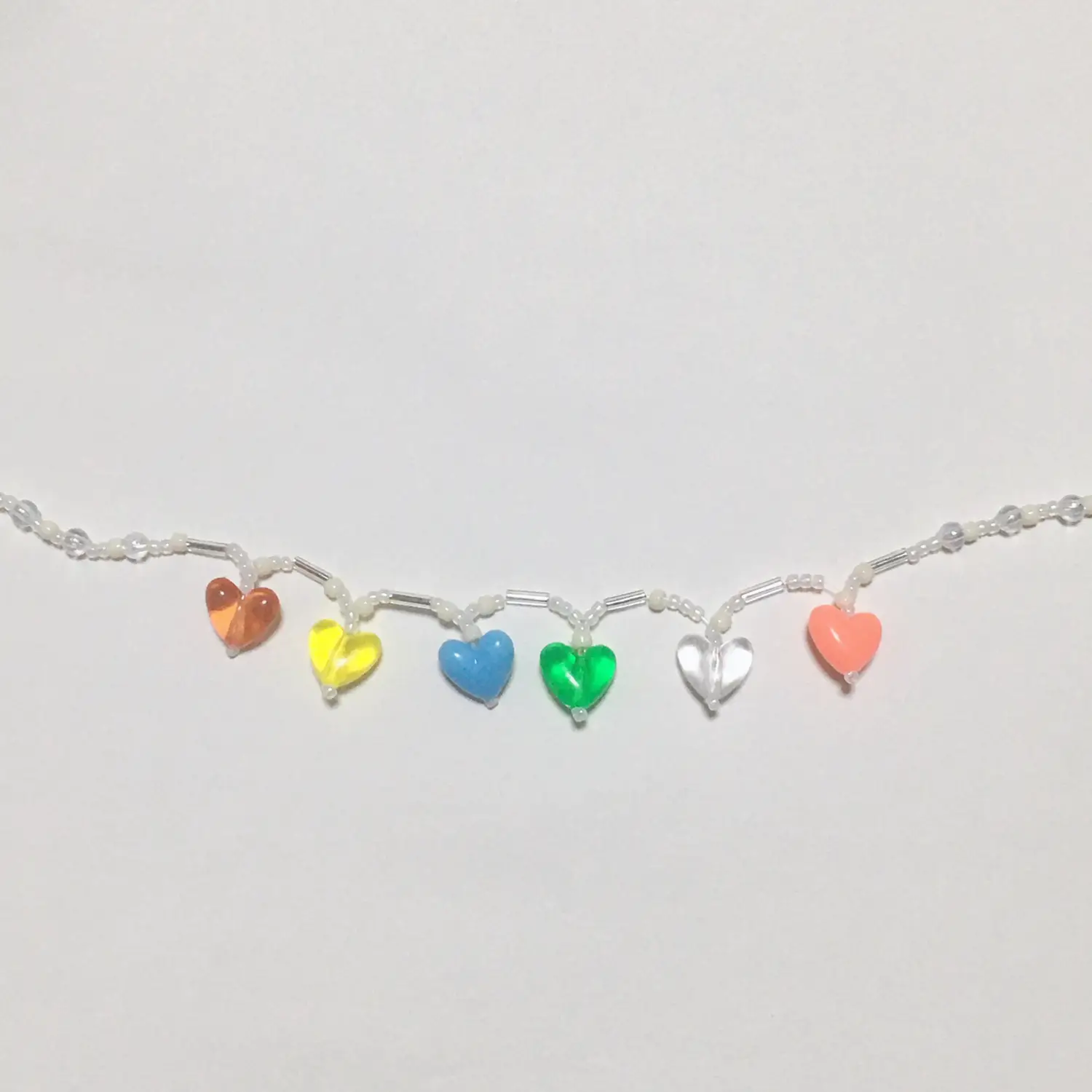 ハッピーなハートのマスクチェーン✨はじめまして！アクセサリー作って  