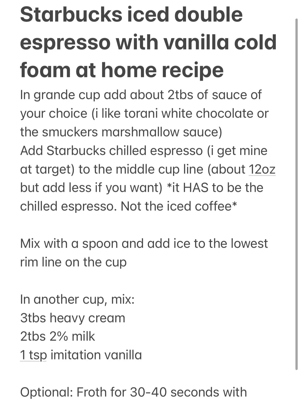 Aldi Is Selling Cold Foam to Make Starbucks-Style Coffee at Home