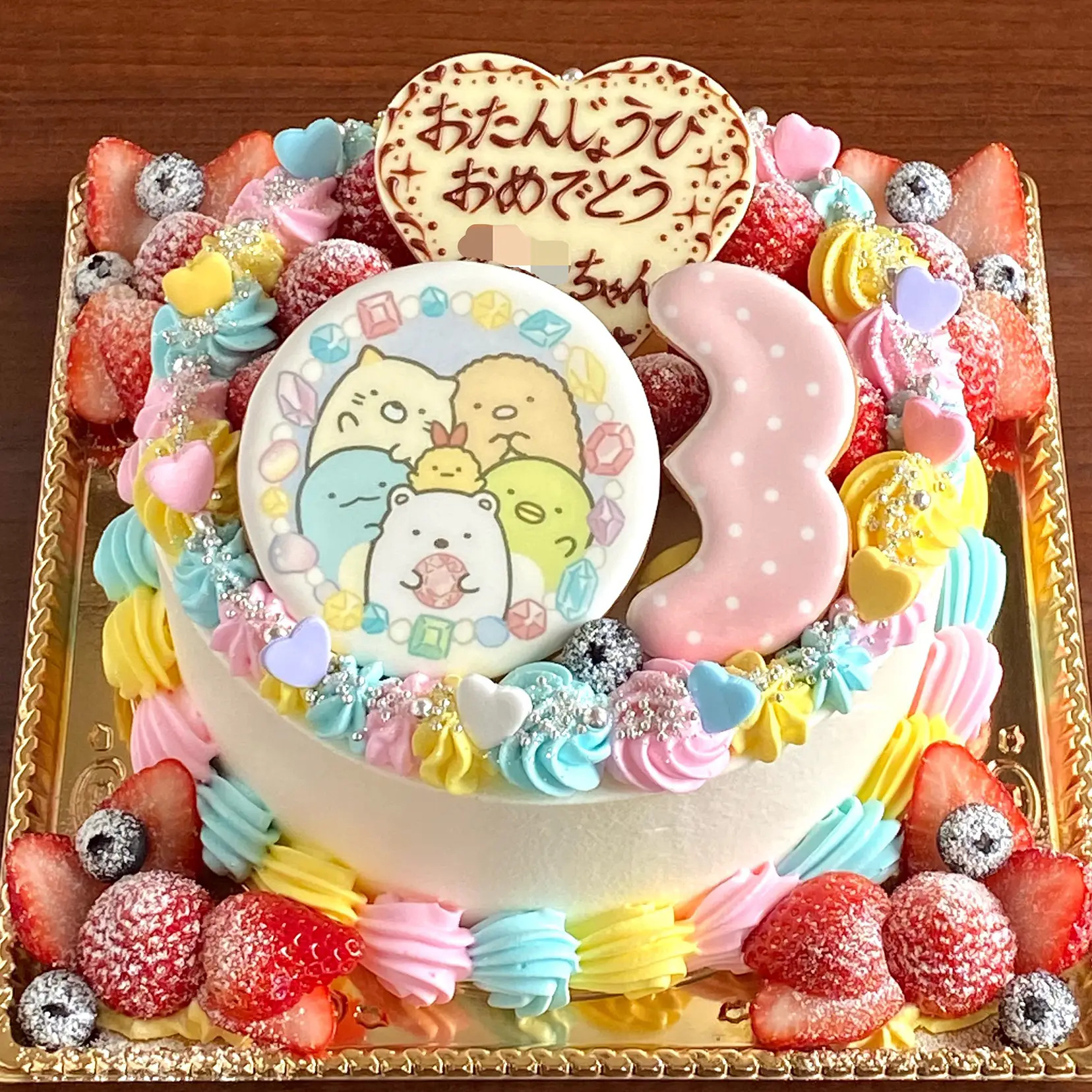 すみっコぐらしの豪華なオーダーケーキ🎂 | ヘルシー！美味しい