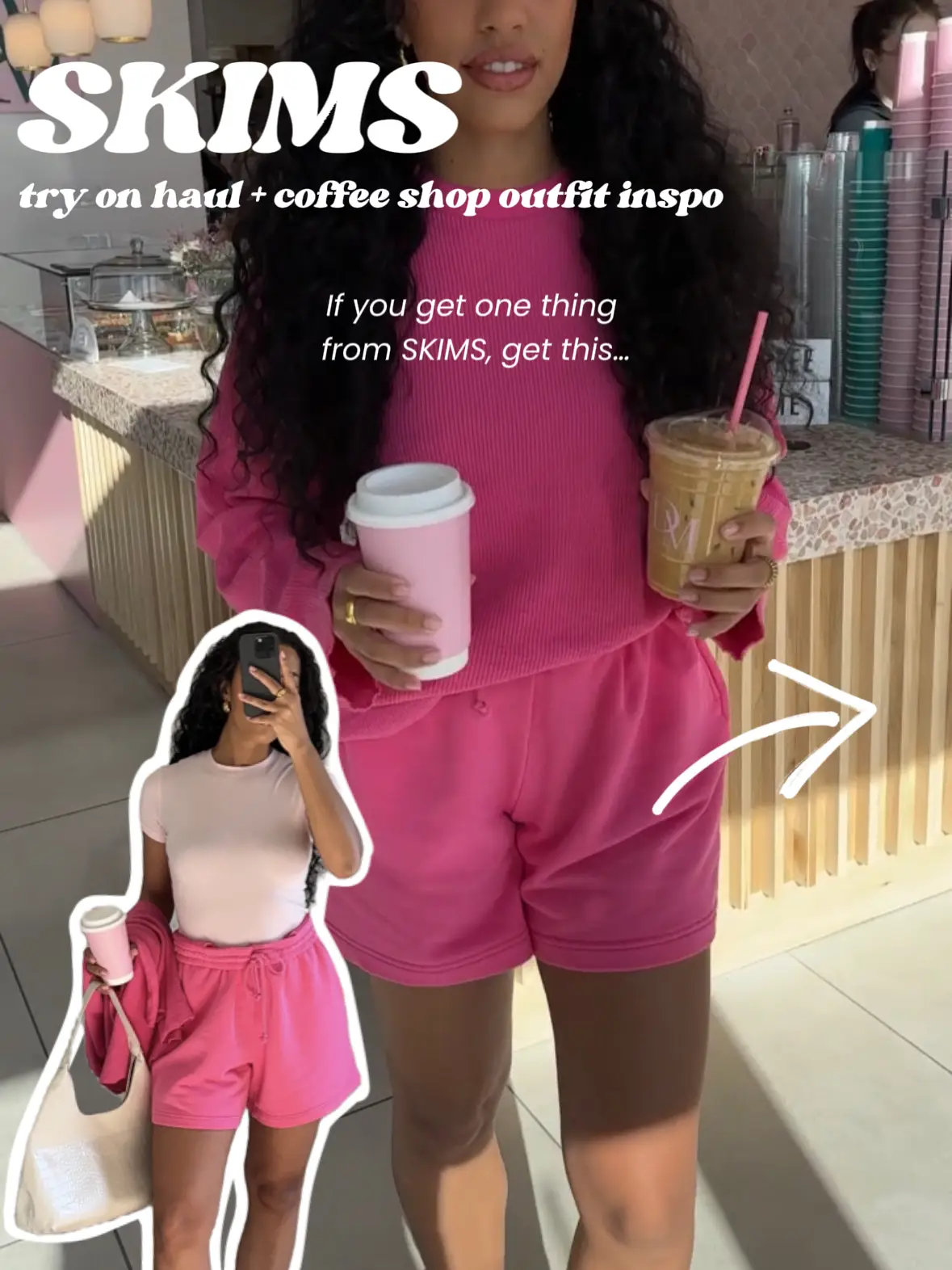 SKIMS TRY ON HAUL & COFFEE SHOP OUTFIT INSPO