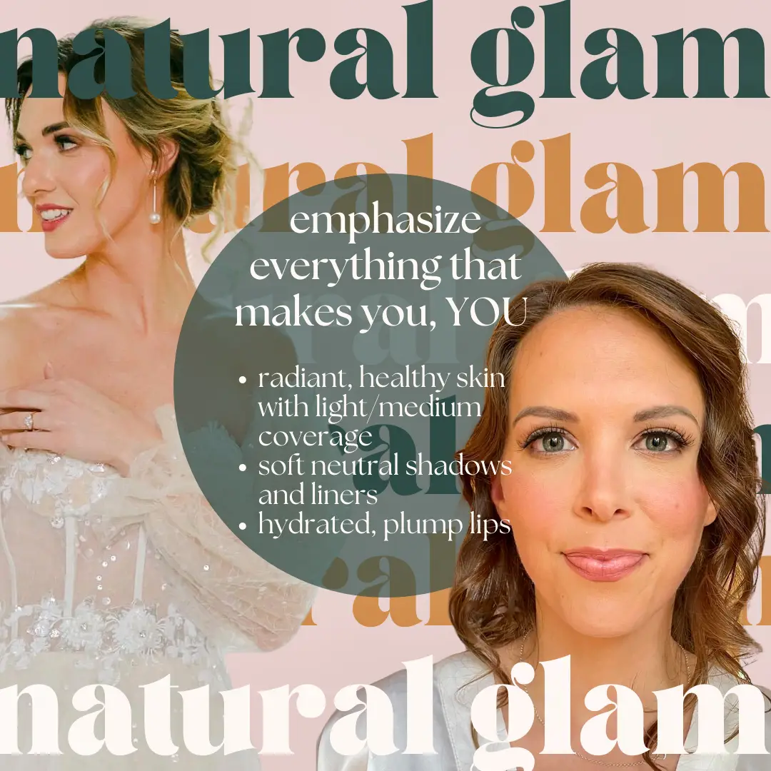 Bridal Natural Glam vs Soft Glam