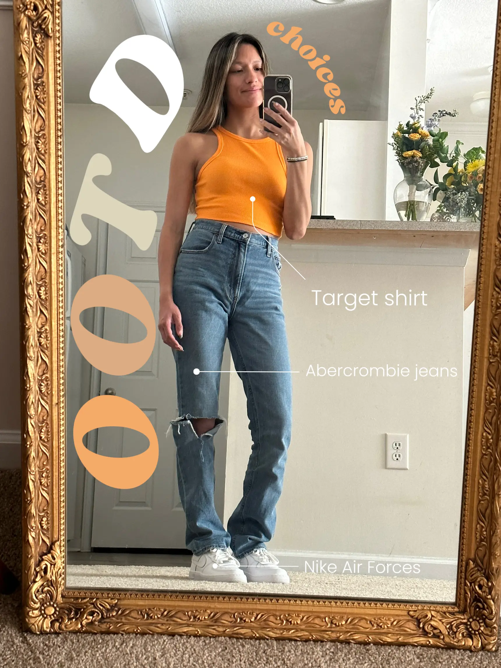 Mom jeans and 2024 nike air force