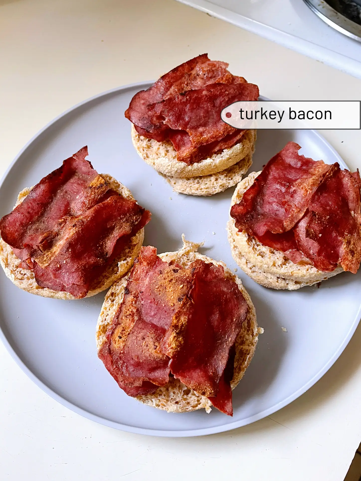 Freezer Friendly Turkey Bacon Breakfast Sandwich - Brocc Your Body