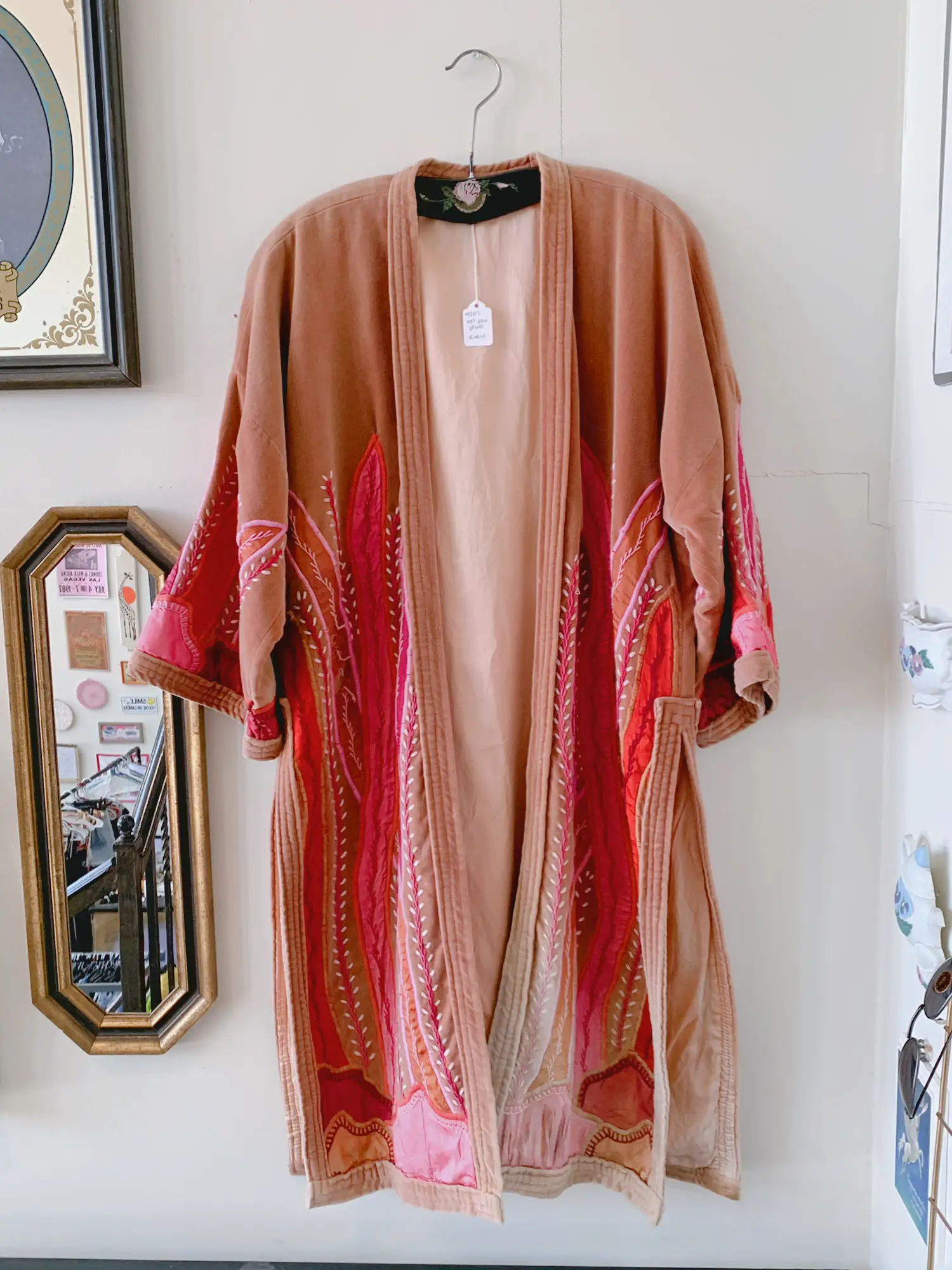 Curate - Vintage Red Kimono Robe - Vintage & Thrift Boutique