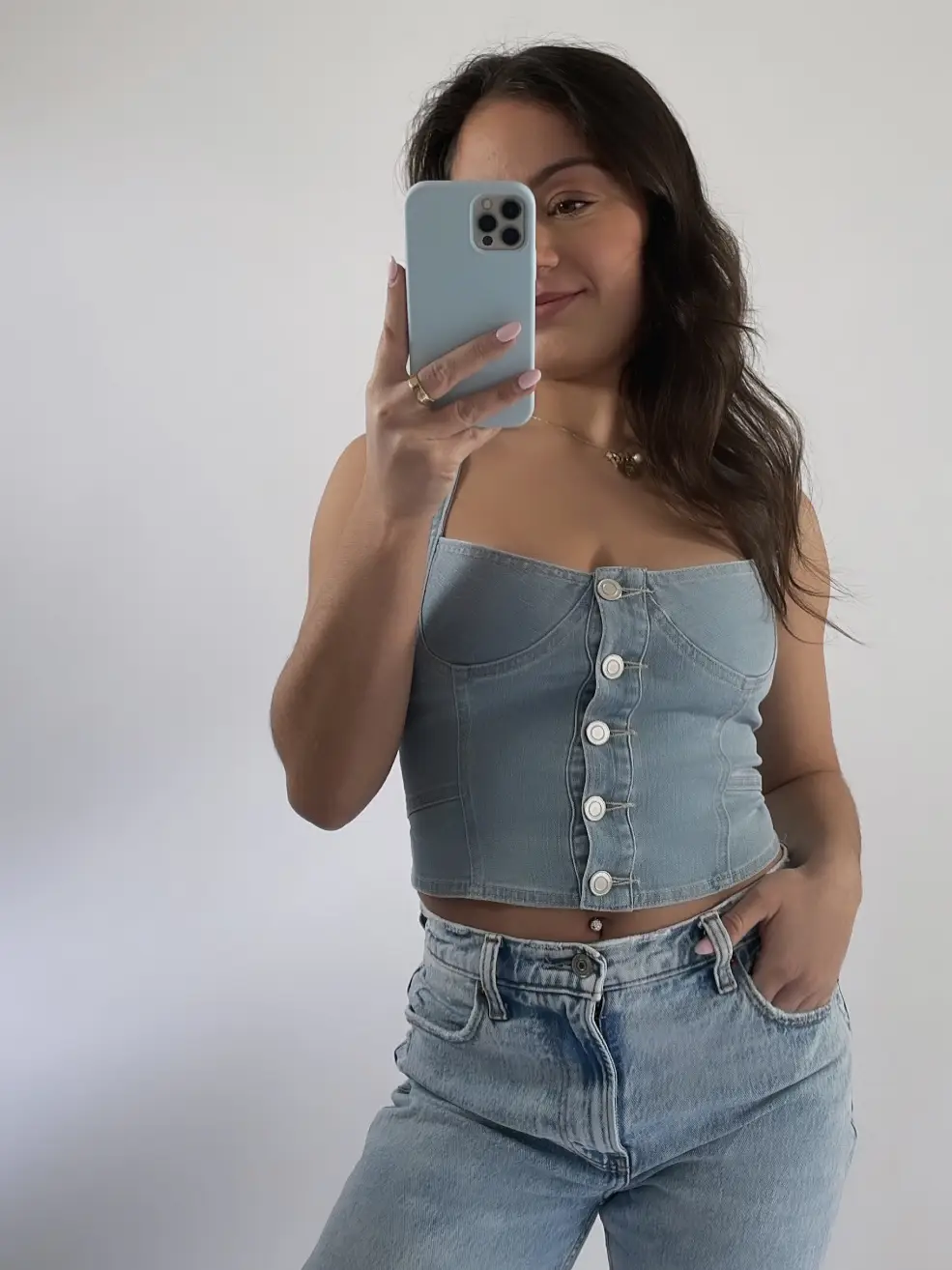 TREND ALERT: How To Style A Denim Corset Top! ✨, Gallery posted by  haddyjay