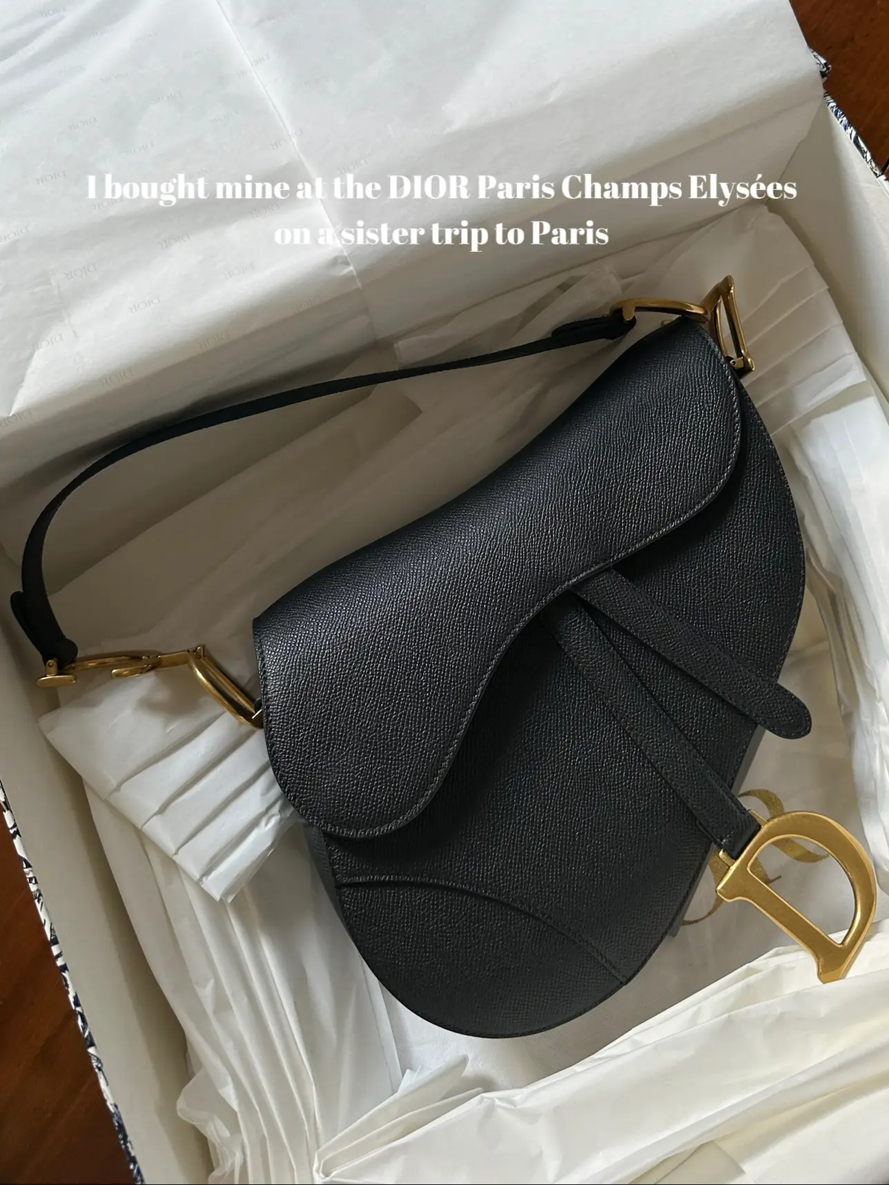 Dior Black Ultramatte Calfskin Saddle Bag Unboxing & Review