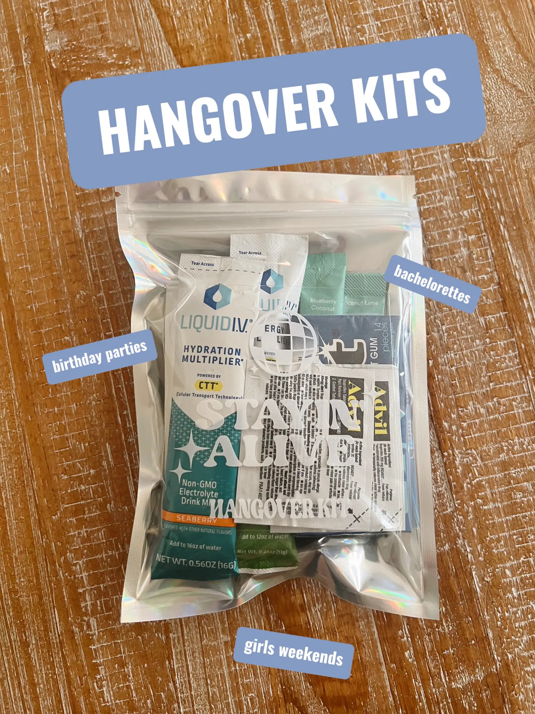 Adult Party Favors Complete With Supplies Hangover Kit Recovery