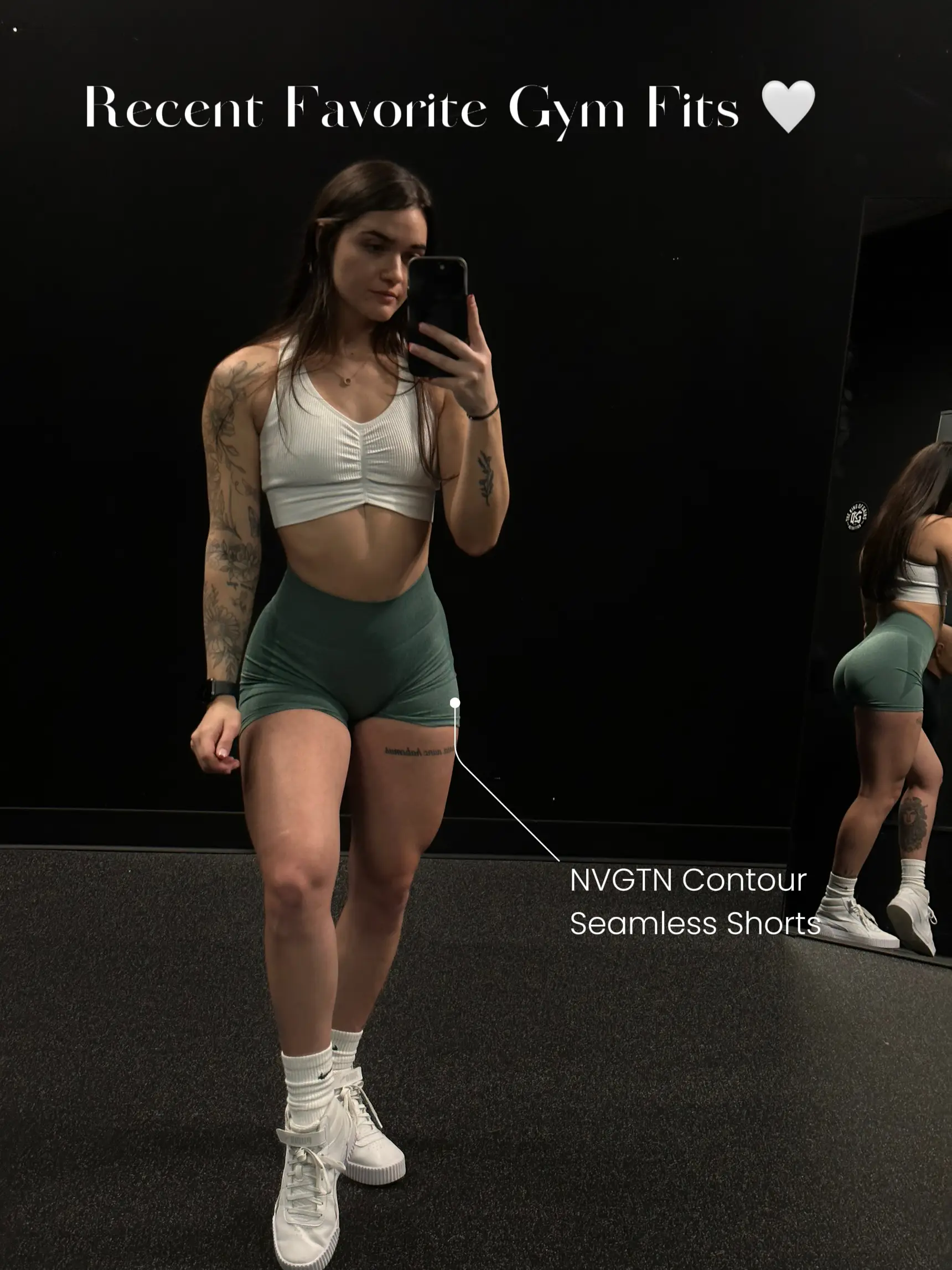 NVGTN Contour Seamless Shorts - Black Speckled