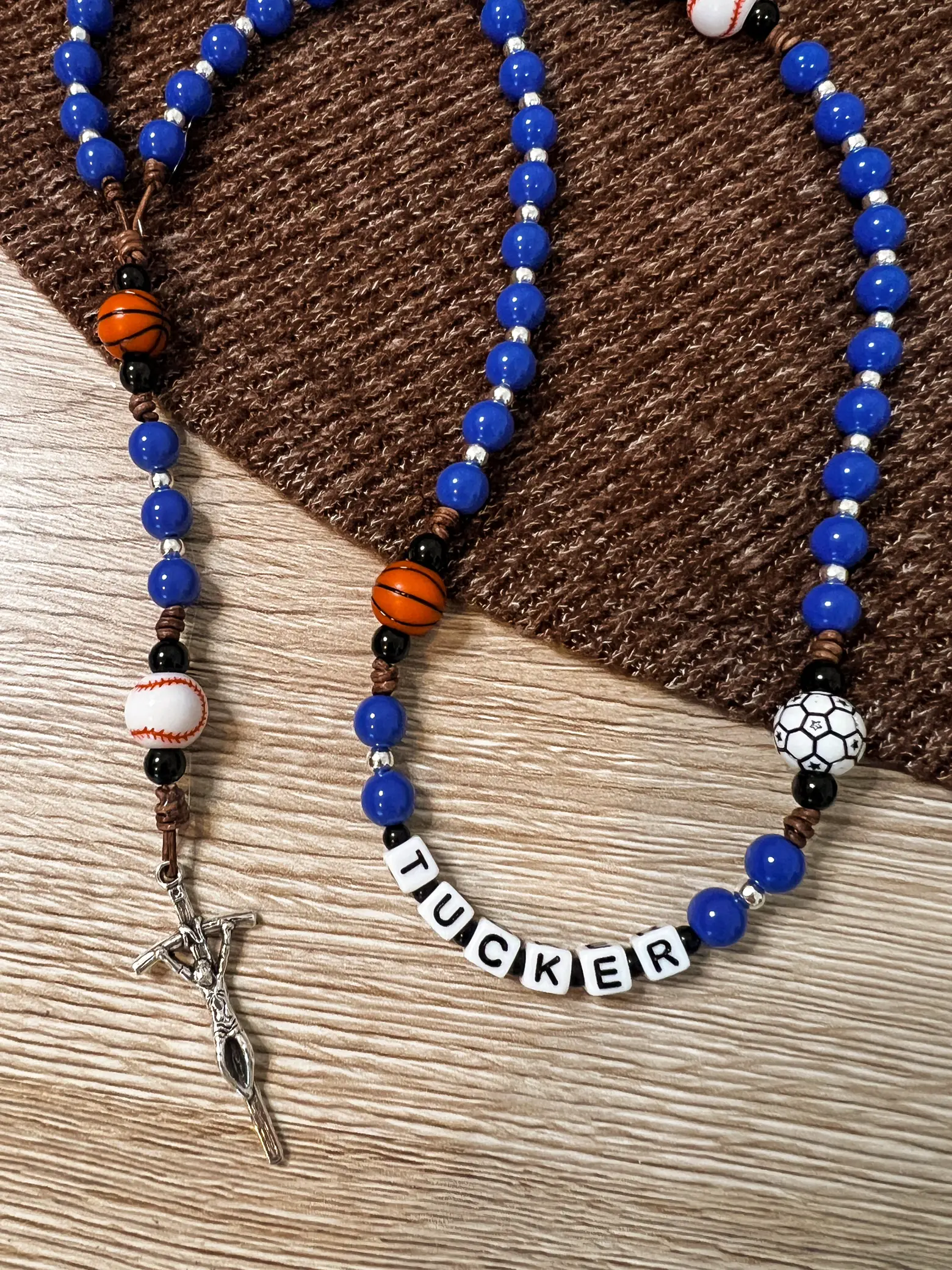 Handmade Football Sport Rosary