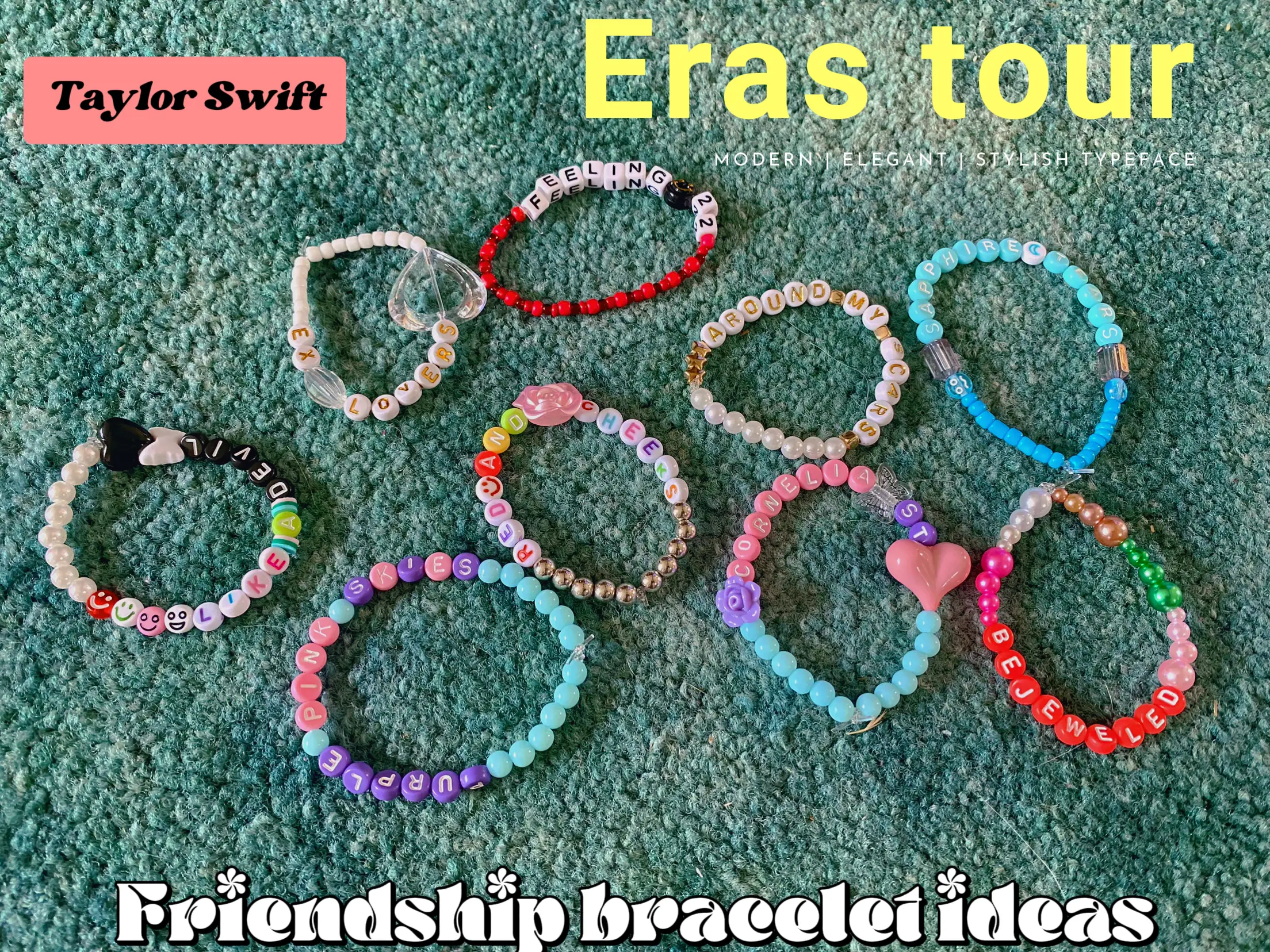 335+ Taylor Swift Eras Tour friendship bracelet ideas - PopBuzz