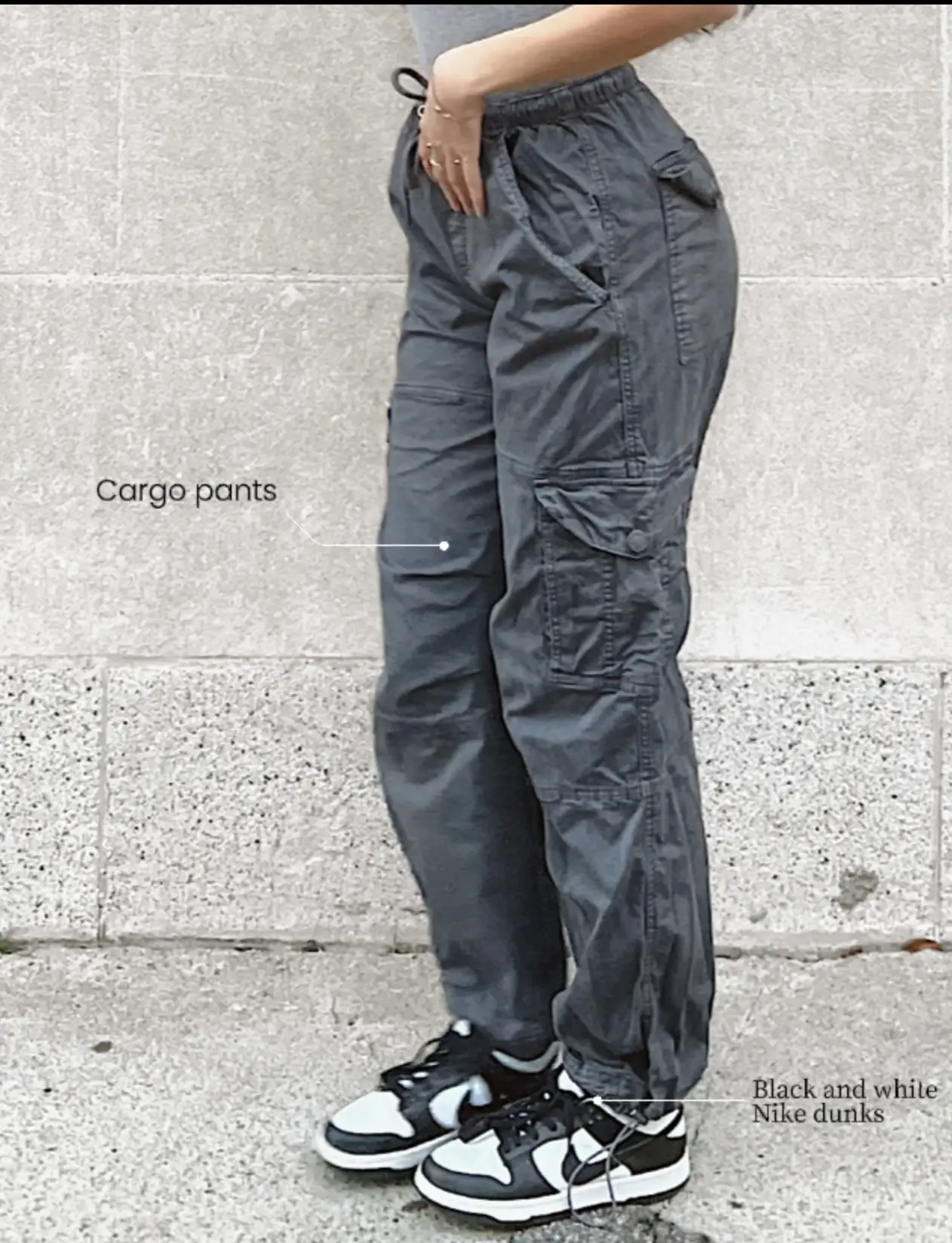 churchf Plain Pocket Sweatpants Side Pockets Drawstring Cargo